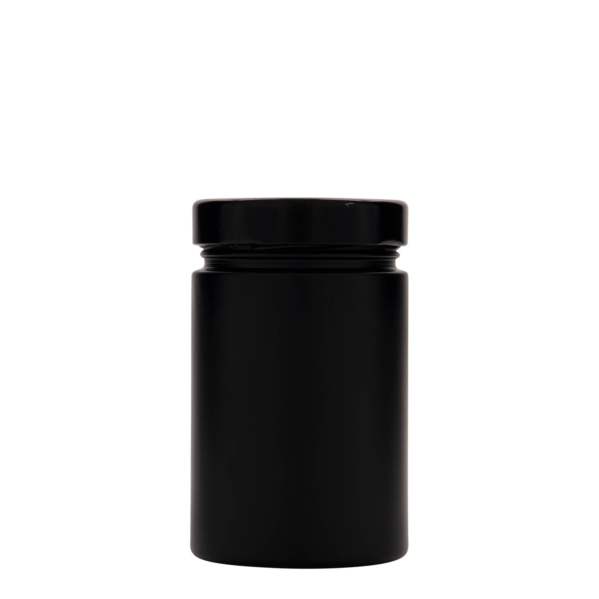 327 ml Rundglas 'Aurora', schwarz, Mündung: Deep-Twist-Off (DTO 66)