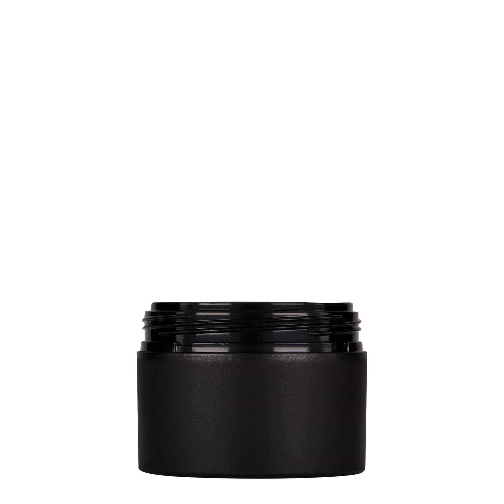 100 ml Kunststoffdose 'Antonella', PP, schwarz, Mündung: Schraubverschluss 100 ml Kunststoffdose 'Antonella', PP, schwarz, Mündung: Schraubverschluss