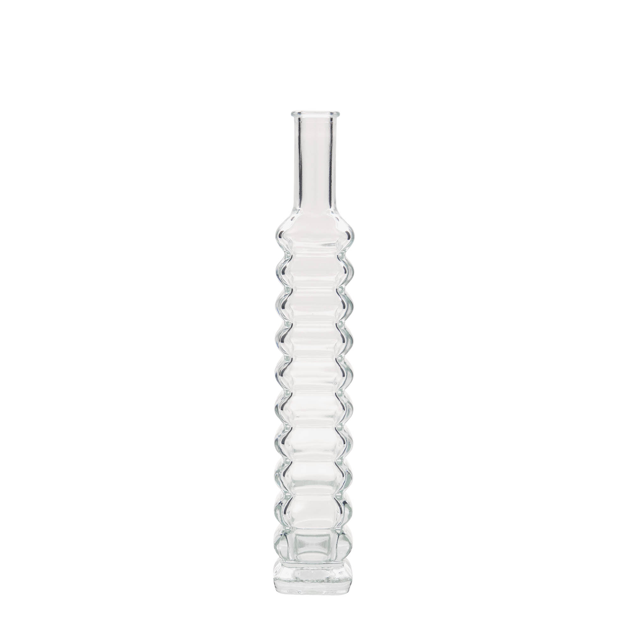 100 ml Glasflasche 'Roma', quadratisch, Mündung: Kork 100 ml Glasflasche 'Roma', quadratisch, Mündung: Kork