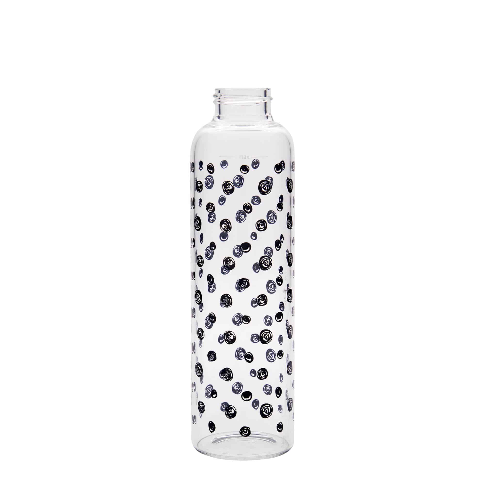 500 ml Trinkflasche „Perseus - Schwarze Punkte“, Mündung: Schraubverschluss