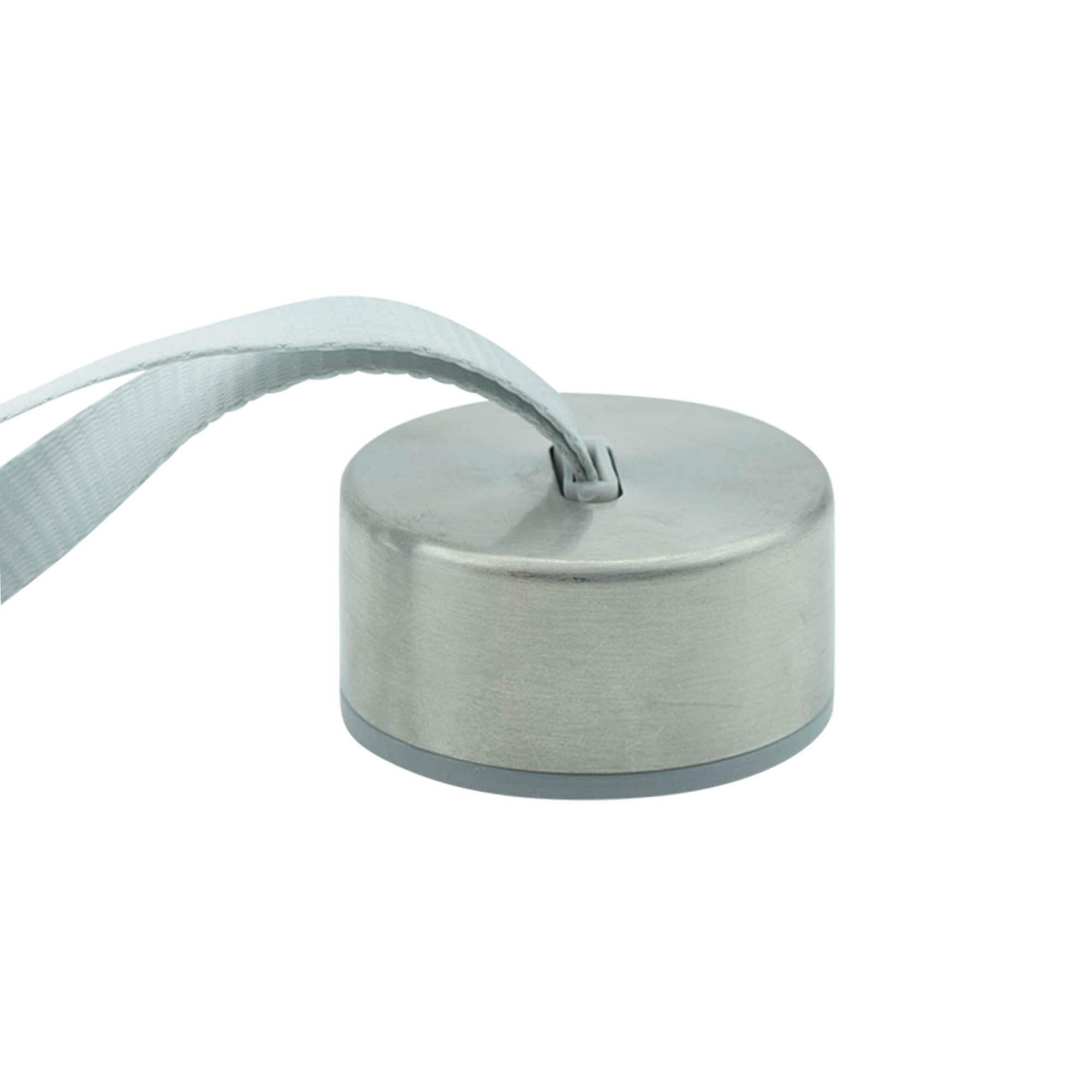 Schraubdeckel 'Perseus' mit Band, Metall, silber Schraubdeckel 'Perseus' mit Band, Metall, silber
