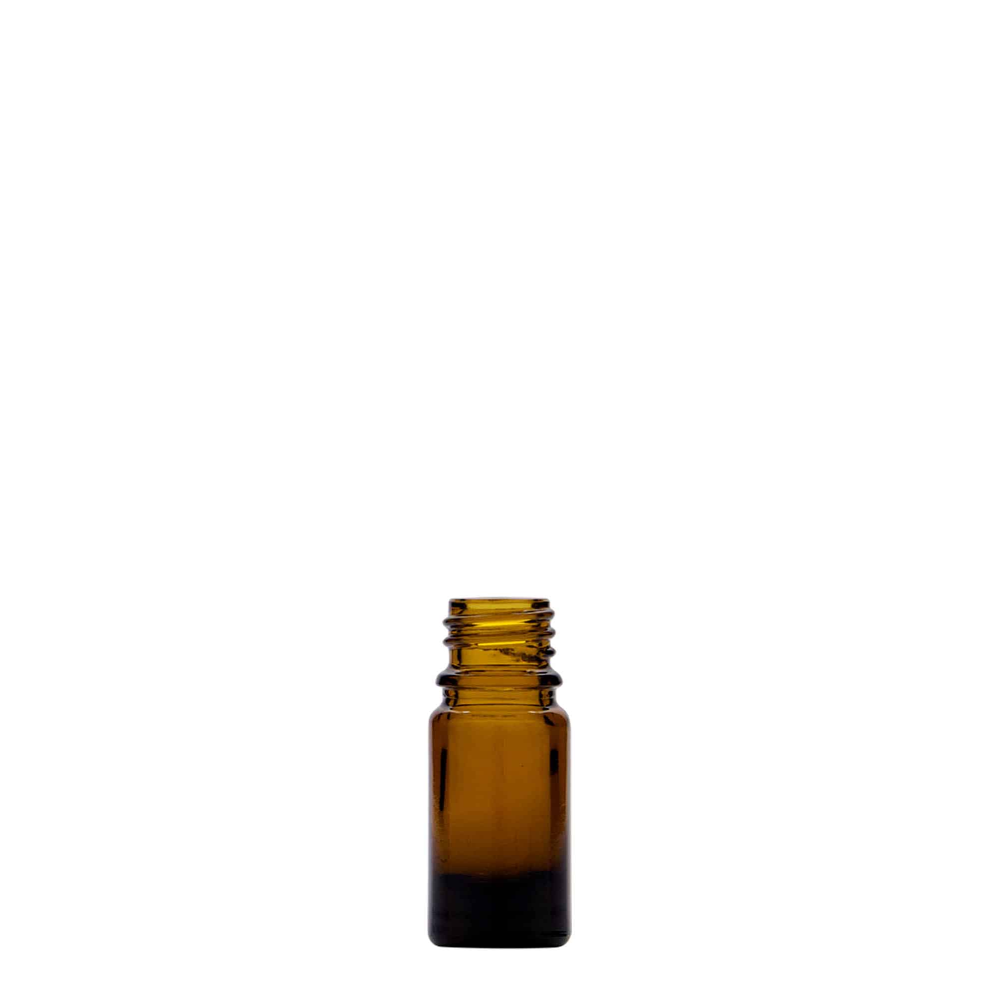 5 ml Medizinflasche, Glas, braun, Mündung: DIN 18