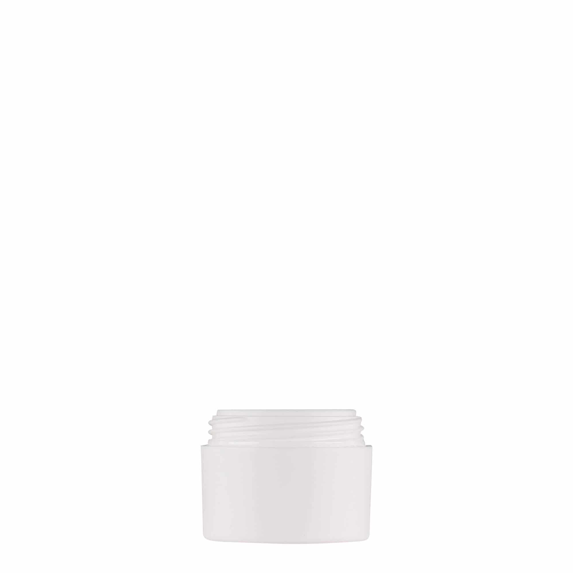 5 ml Kunststoffdose 'Antonella', PP, weiß, Mündung: Schraubverschluss