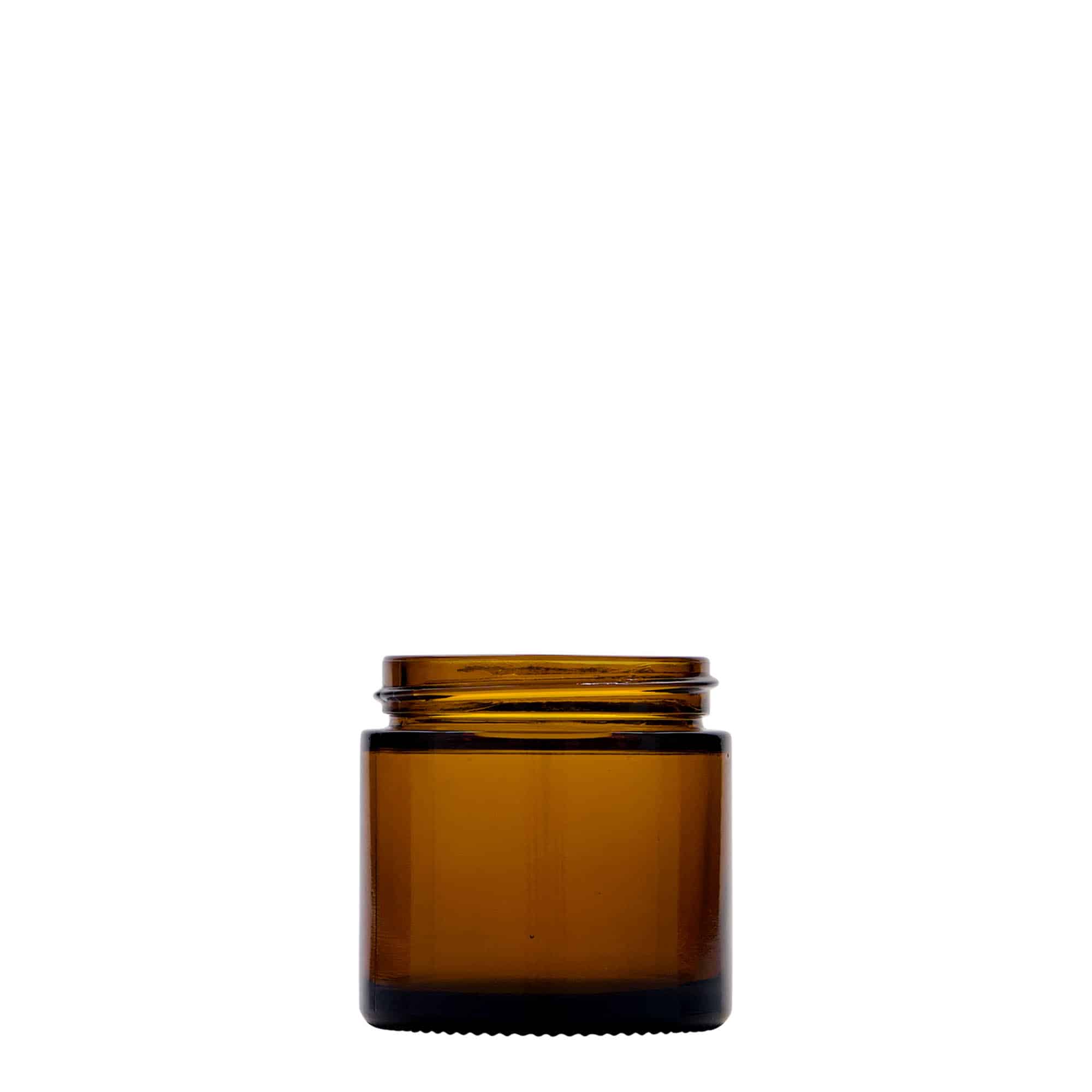 60 ml Tiegel 'Brown Line', Glas, braun, Mündung: Schraubverschluss 60 ml Tiegel 'Brown Line', Glas, braun, Mündung: Schraubverschluss