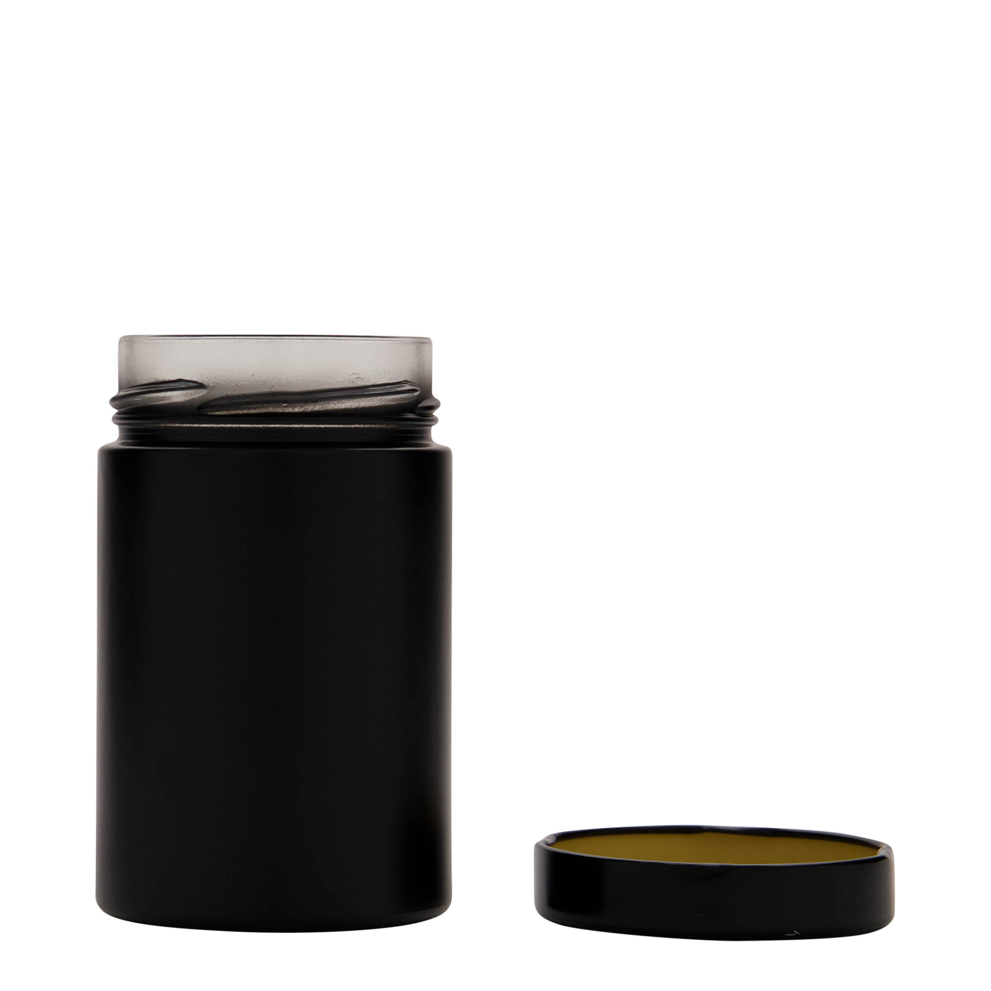 327 ml Rundglas 'Aurora', schwarz, Mündung: Deep-Twist-Off (DTO 66) 327 ml Rundglas 'Aurora', schwarz, Mündung: Deep-Twist-Off (DTO 66)