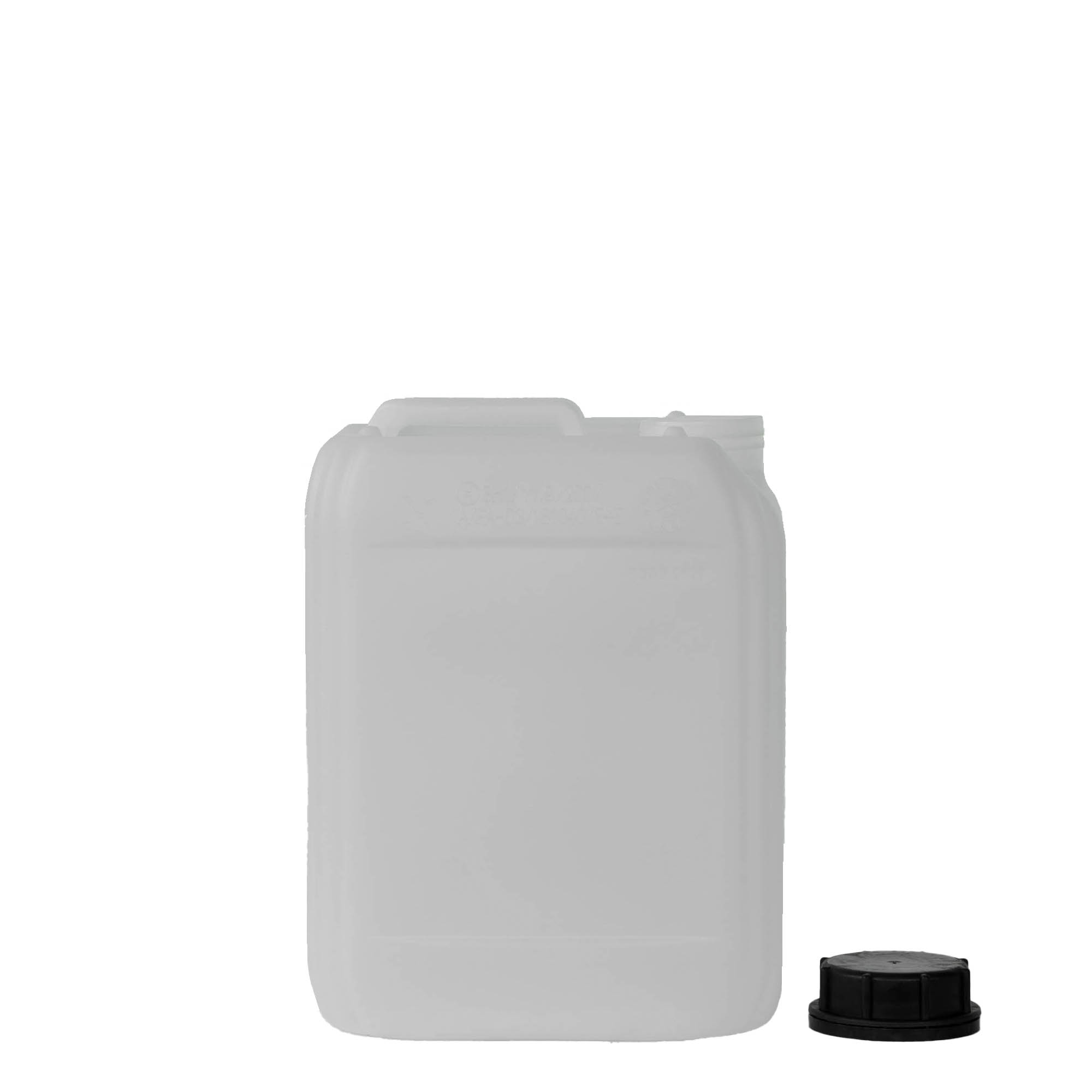5 l Kanister, rechteckig, HDPE-Kunststoff, natur, Mündung: ND 55 5 l Kanister, rechteckig, HDPE-Kunststoff, natur, Mündung: ND 55