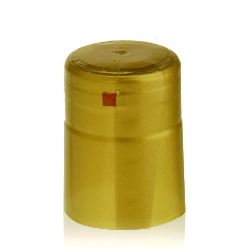 Schrumpfkapsel 32x41, PVC-Kunststoff, gold