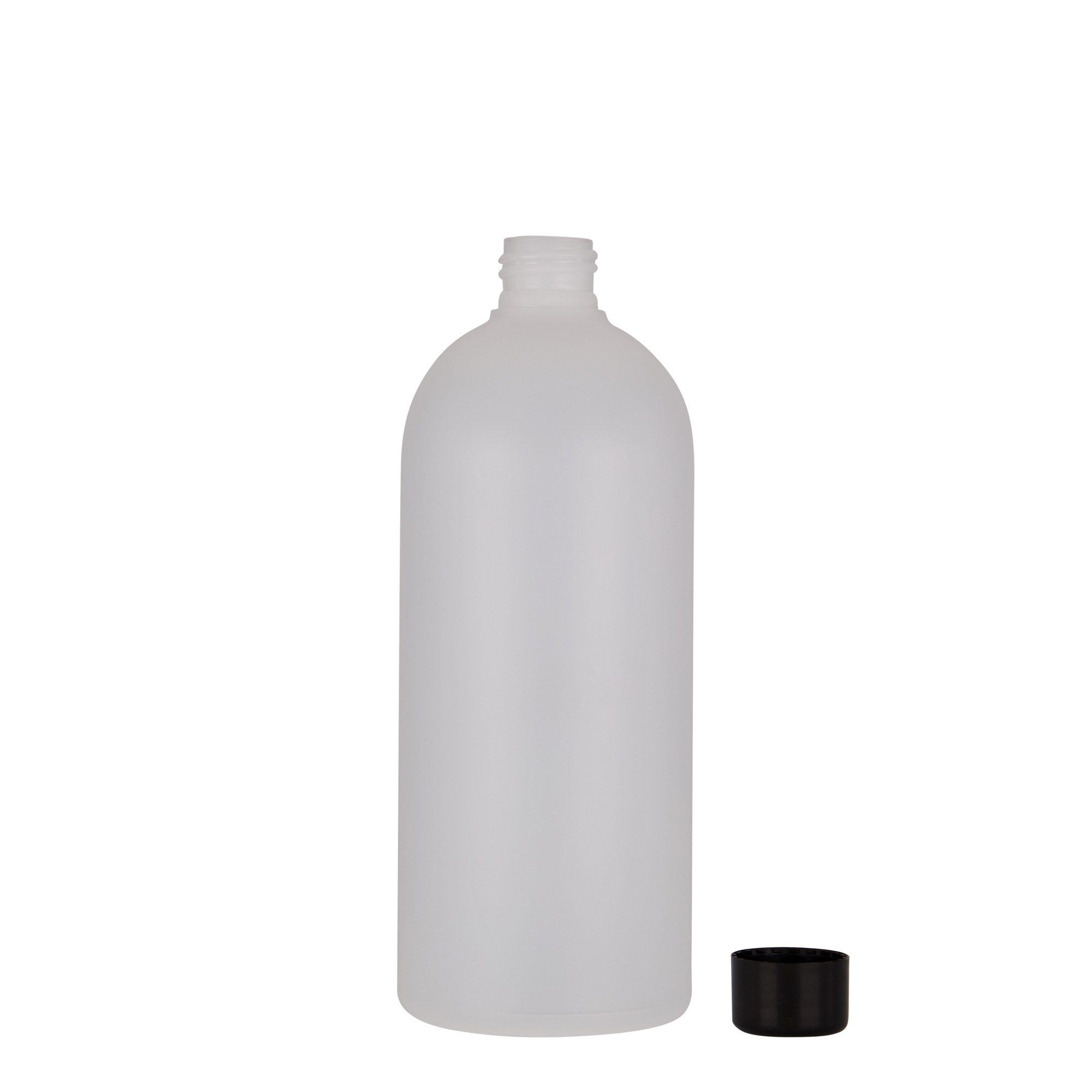 500 ml Kunststoffflasche 'Tuffy', HDPE, natur, Mündung: 24/410 500 ml Kunststoffflasche 'Tuffy', HDPE, natur, Mündung: 24/410