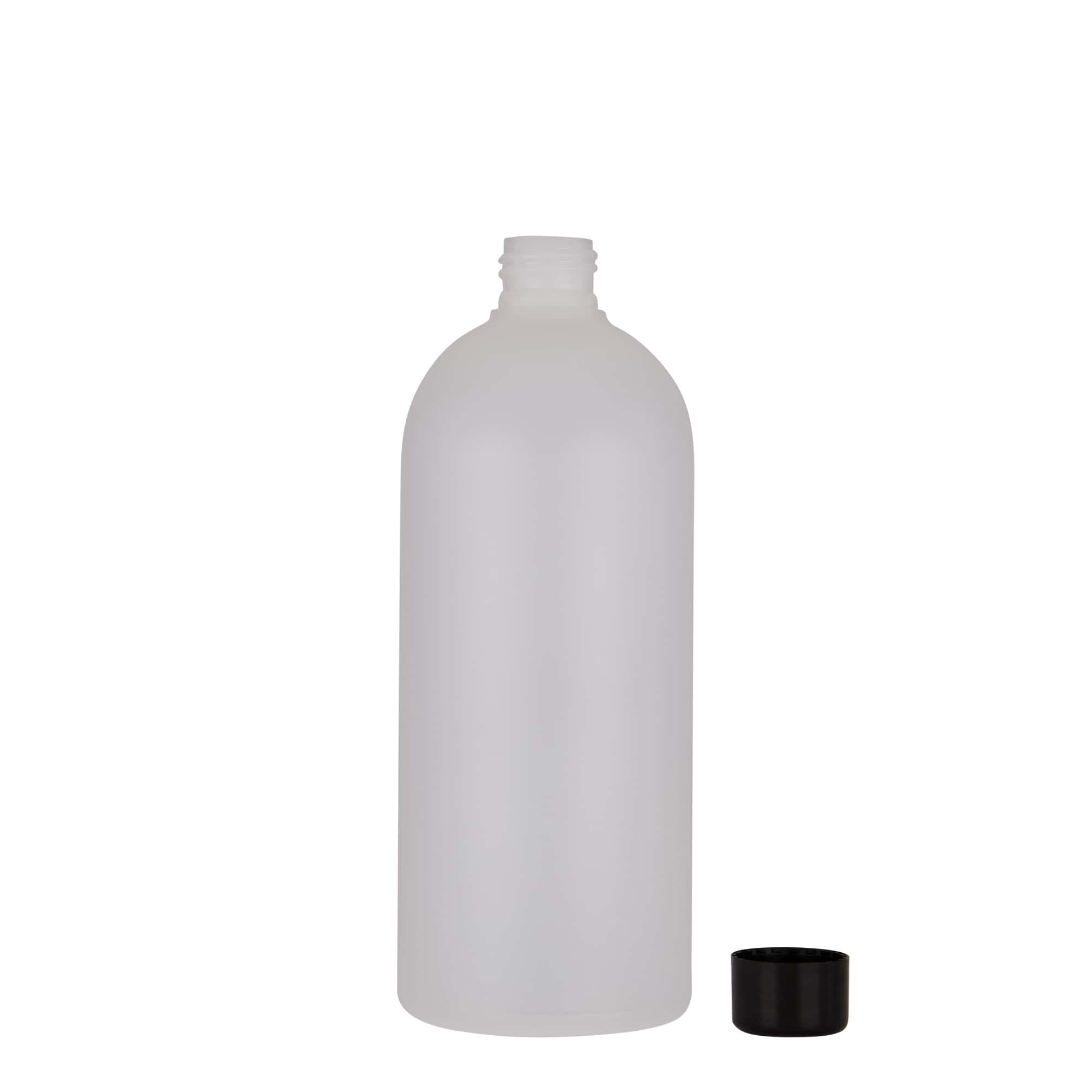 500 ml Kunststoffflasche „Tuffy“, HDPE, natur, Mündung:  24/410