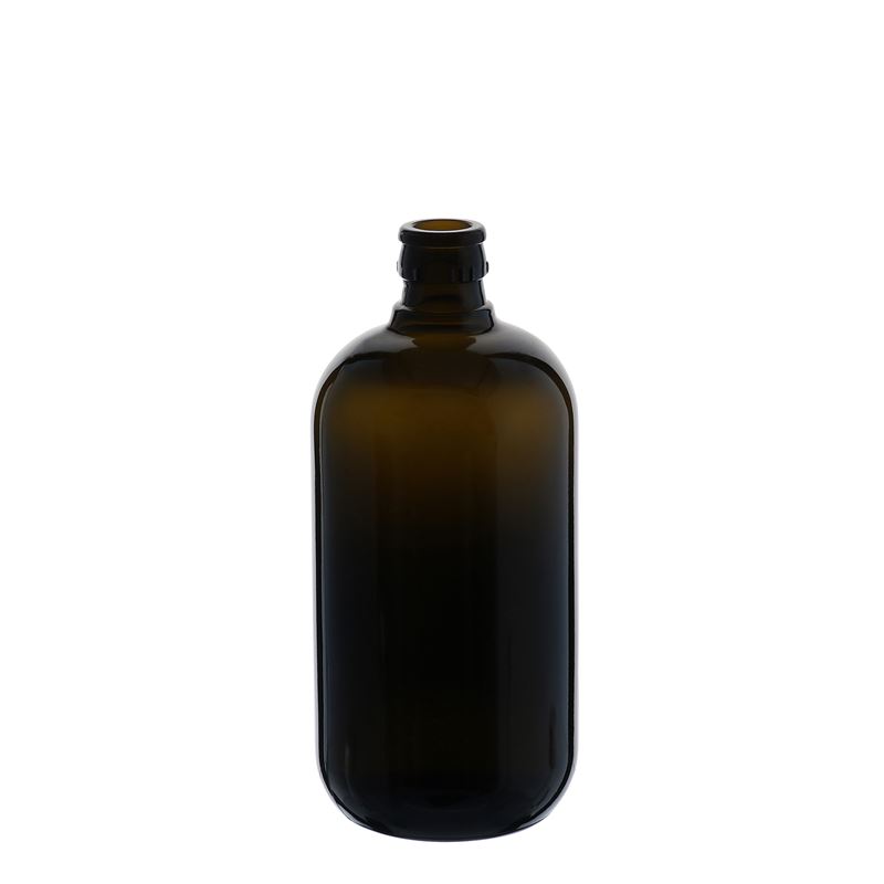 750 ml Essig-/Ölflasche „Biolio“, Glas, antikgrün, Mündung: DOP