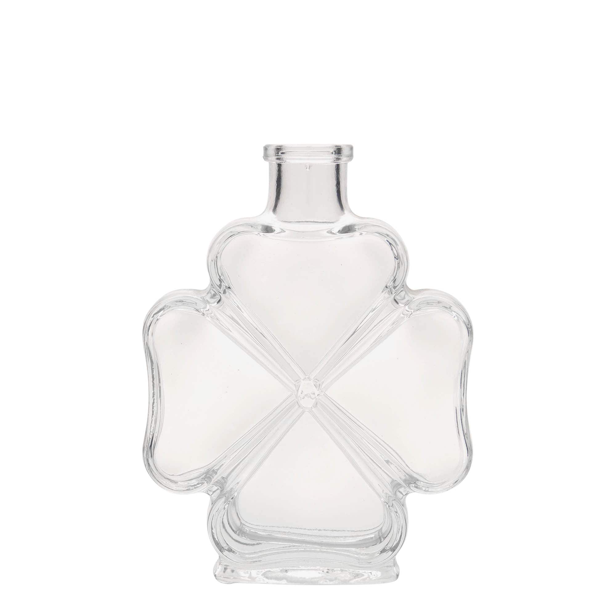 200 ml Glasflasche 'Kleeblatt', Mündung: Kork