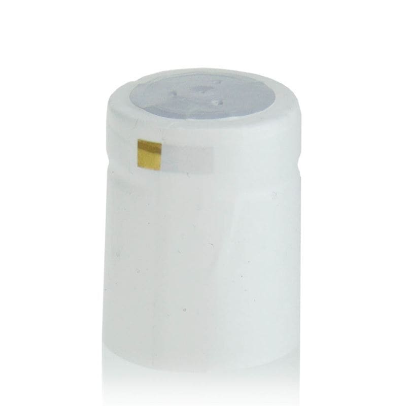 Schrumpfkapsel 32x41, PVC-Kunststoff, weiß