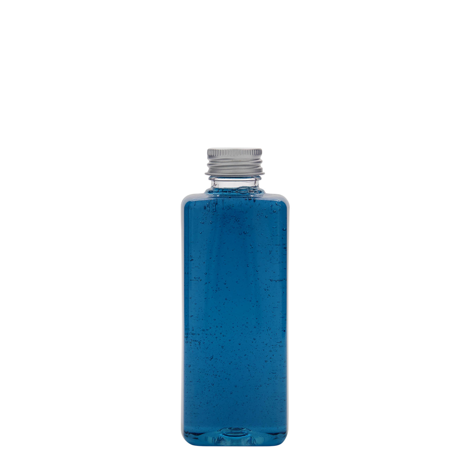200 ml PET-Flasche 'Karl', quadratisch, Kunststoff, Mündung: 24/410