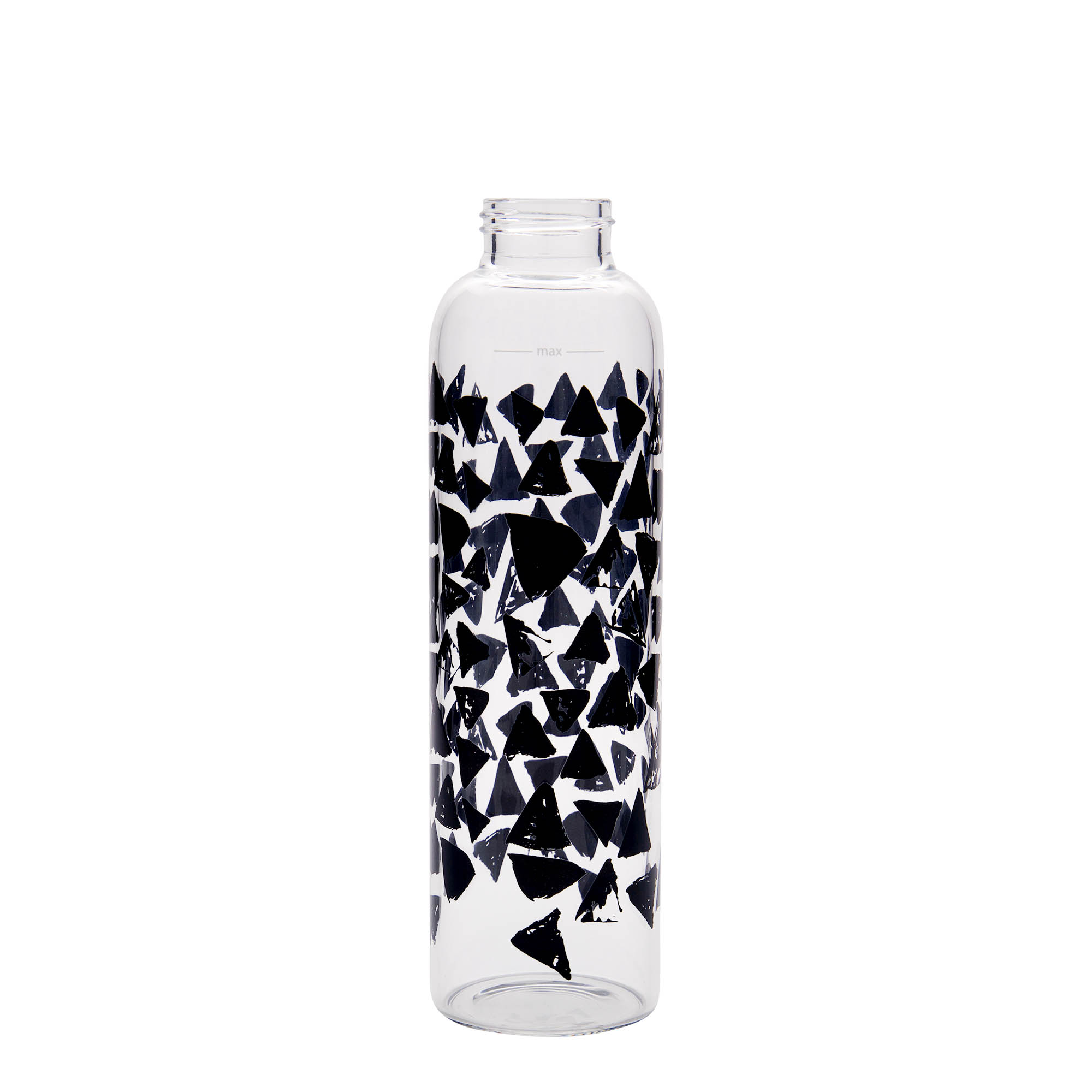 500 ml Trinkflasche 'Perseus - Schwarze Dreiecke', Mündung: Schraubverschluss 500 ml Trinkflasche 'Perseus - Schwarze Dreiecke', Mündung: Schraubverschluss