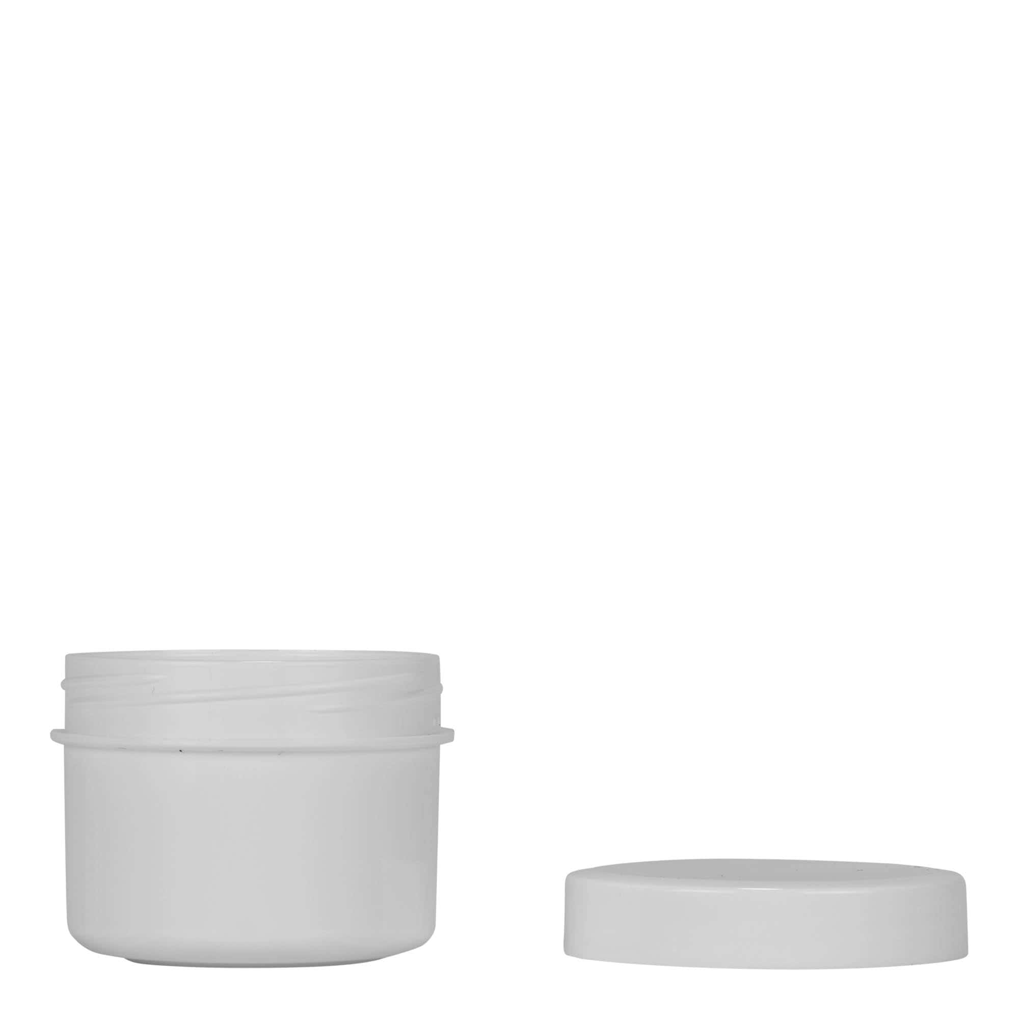 35 ml Kunststoffdose „White Line“, PP, weiß, Mündung: Schraubverschluss