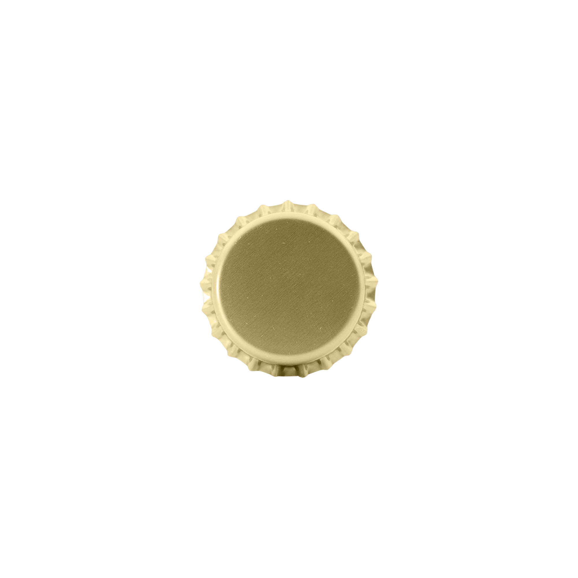 Kronkorken 26 mm, Metall, gold Kronkorken 26 mm, Metall, gold