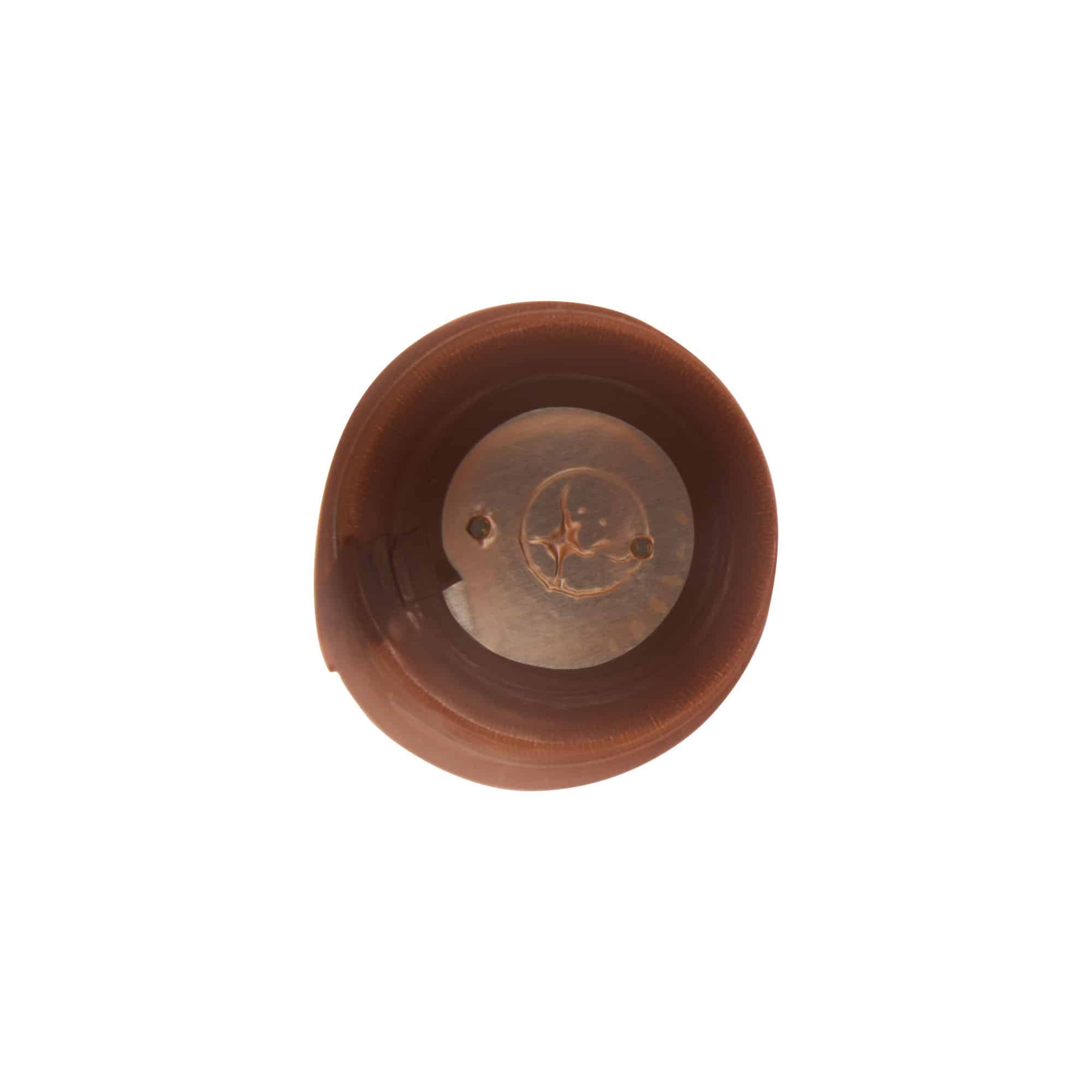 Schrumpfkapsel 32x41, PVC-Kunststoff, bronze