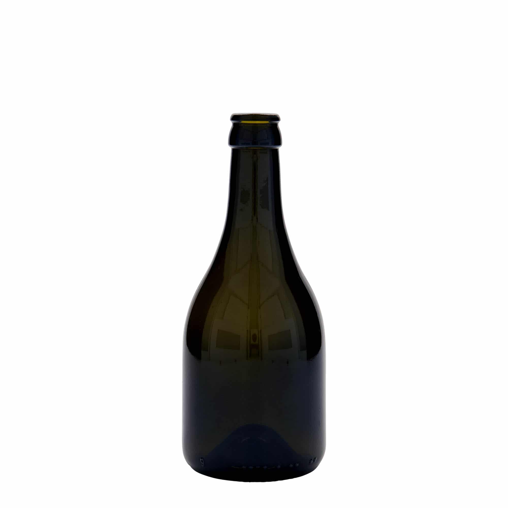 330 ml Bierflasche 'Horta', Glas, antikgrün, Mündung: Kronkorken