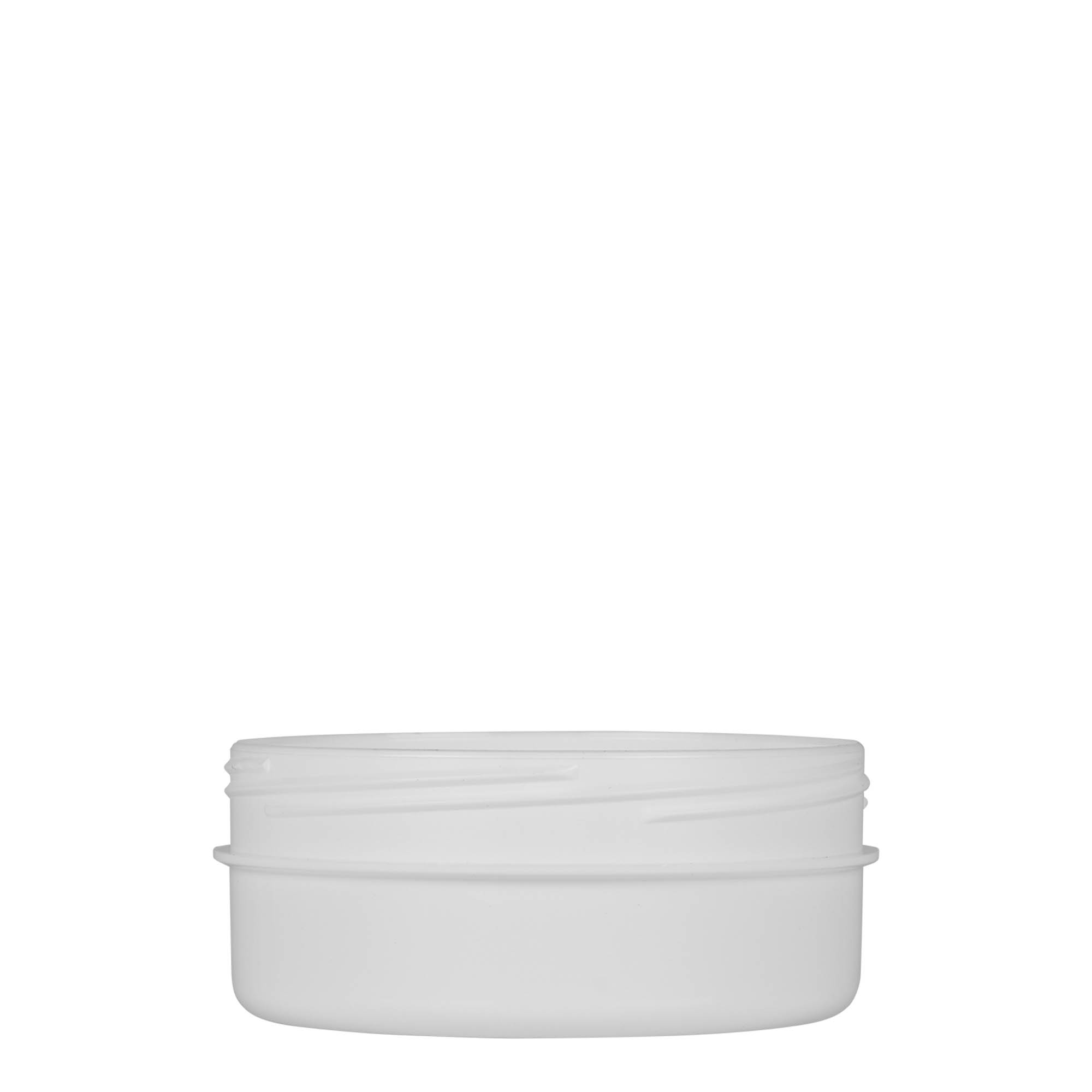 125 ml Kunststoffdose 'White Line', PP, weiß, Mündung: Schraubverschluss 125 ml Kunststoffdose 'White Line', PP, weiß, Mündung: Schraubverschluss