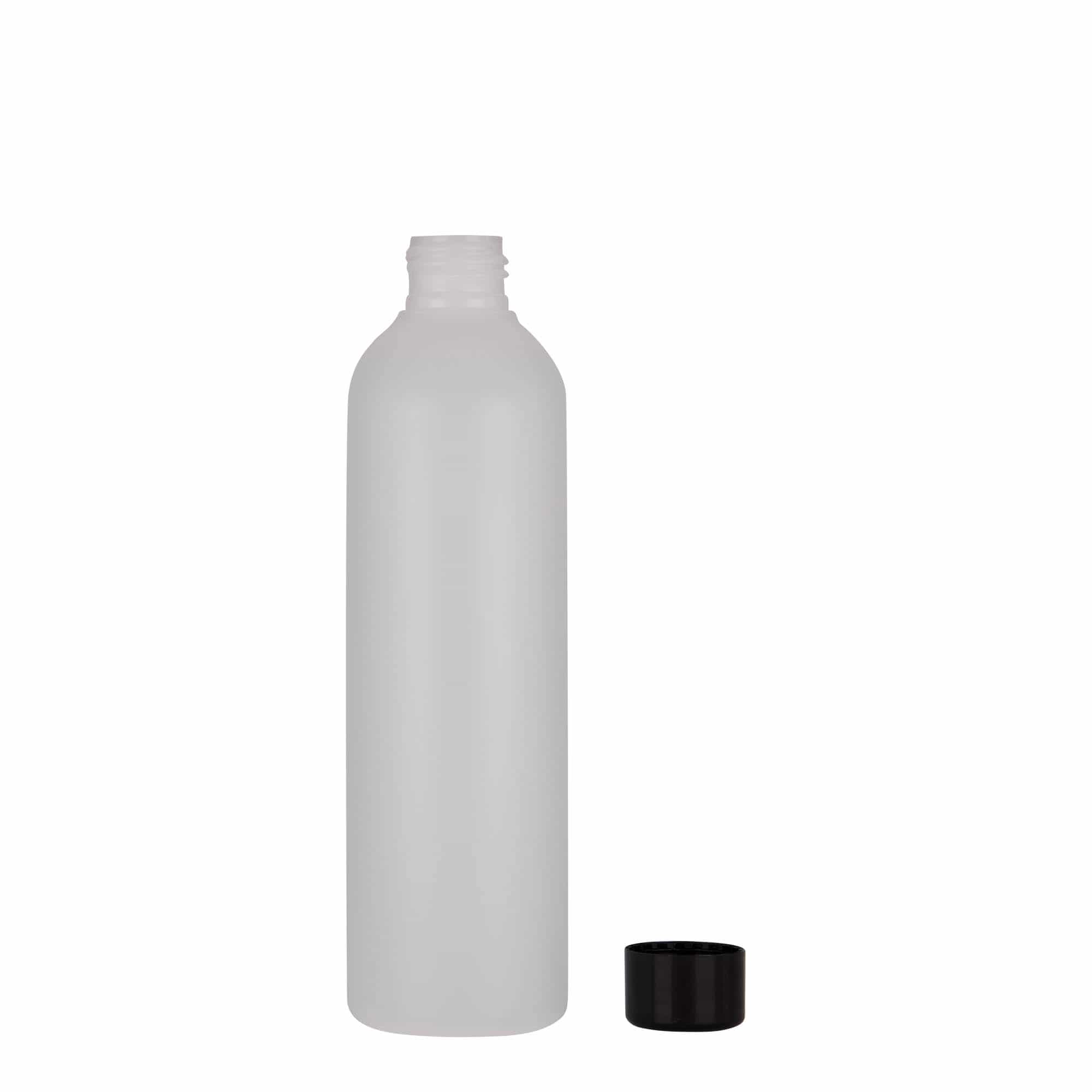 250 ml Kunststoffflasche 'Tuffy', HDPE, natur, Mündung: GPI 24/410