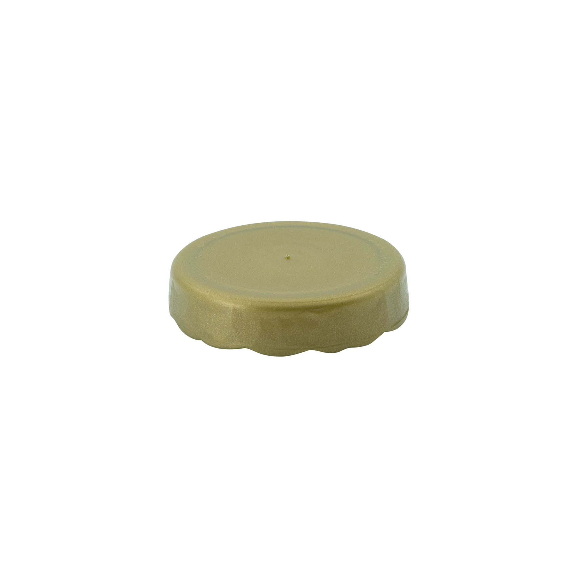 Stülpdeckel für Enghals-Keramiktopf, HDPE-Kunststoff, gold Stülpdeckel für Enghals-Keramiktopf, HDPE-Kunststoff, gold