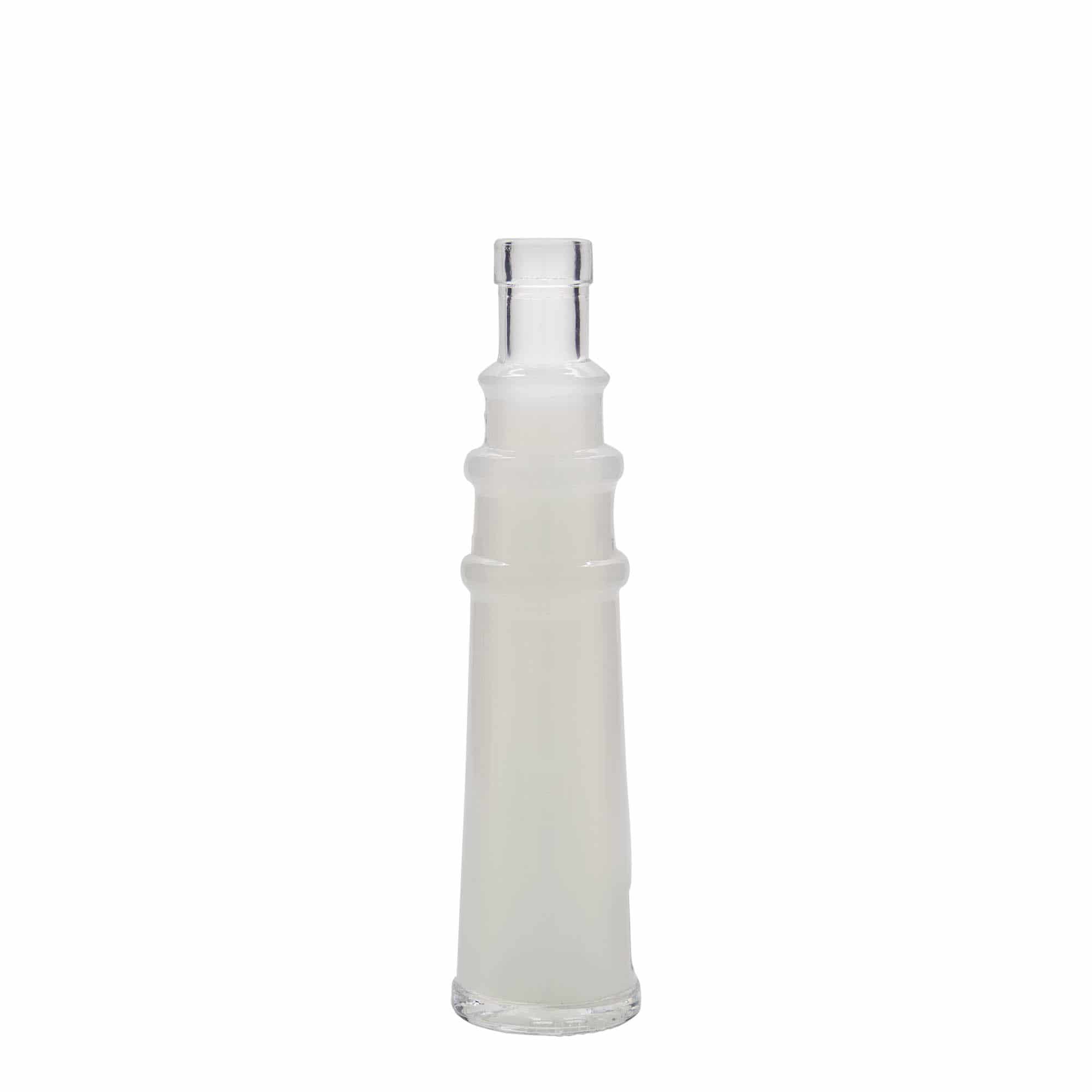 100 ml Glasflasche 'Leuchtturm', Mündung: Kork