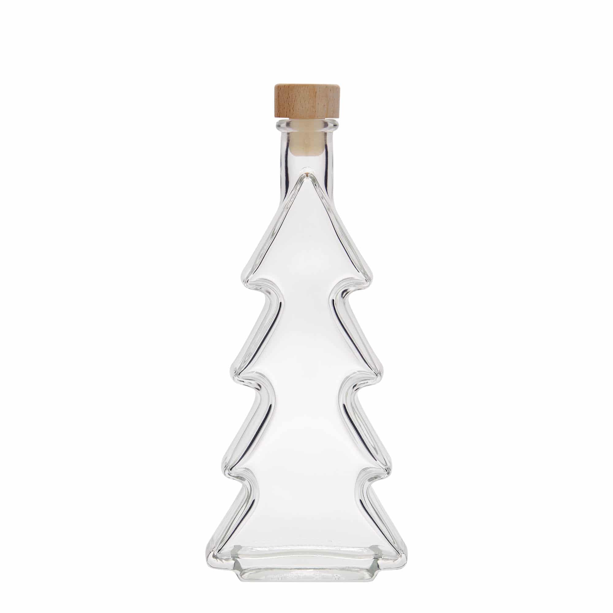 200 ml Glasflasche 'Tannenbaum', Mündung: Kork 200 ml Glasflasche 'Tannenbaum', Mündung: Kork