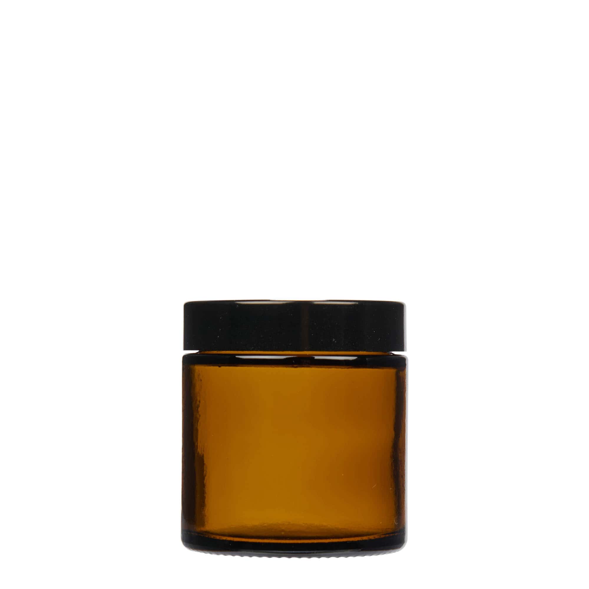 120 ml Tiegel „Brown Line“, Glas, braun, Mündung: Schraubverschluss