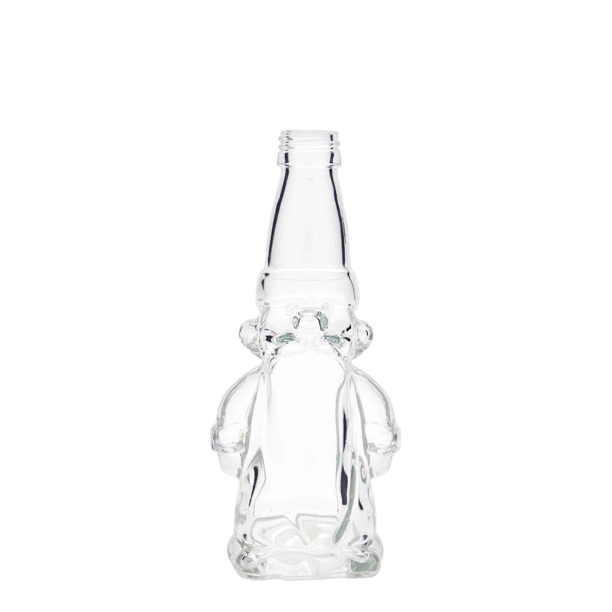 200 ml Glasflasche „Weihnachtswichtel“, Mündung: PP 28