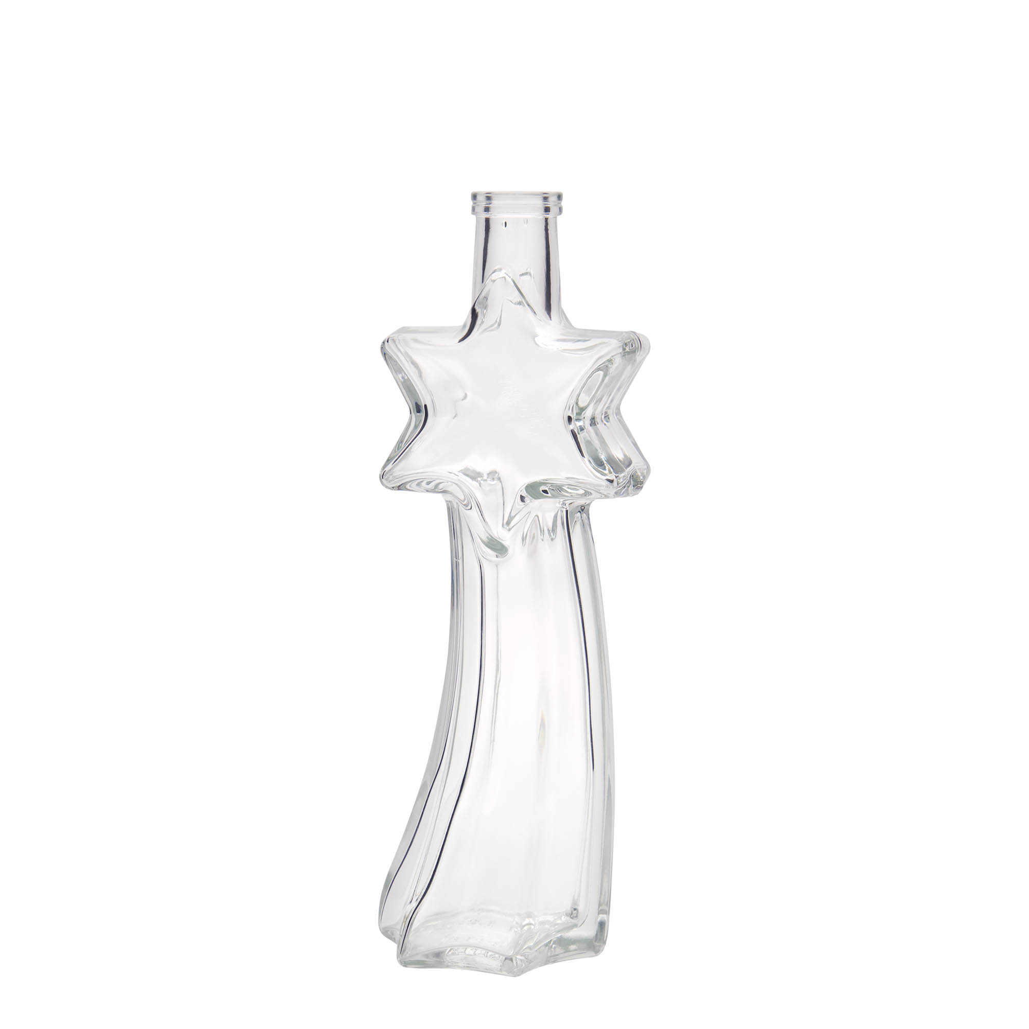 200 ml Glasflasche 'Sternschnuppe', Mündung: Kork 200 ml Glasflasche 'Sternschnuppe', Mündung: Kork