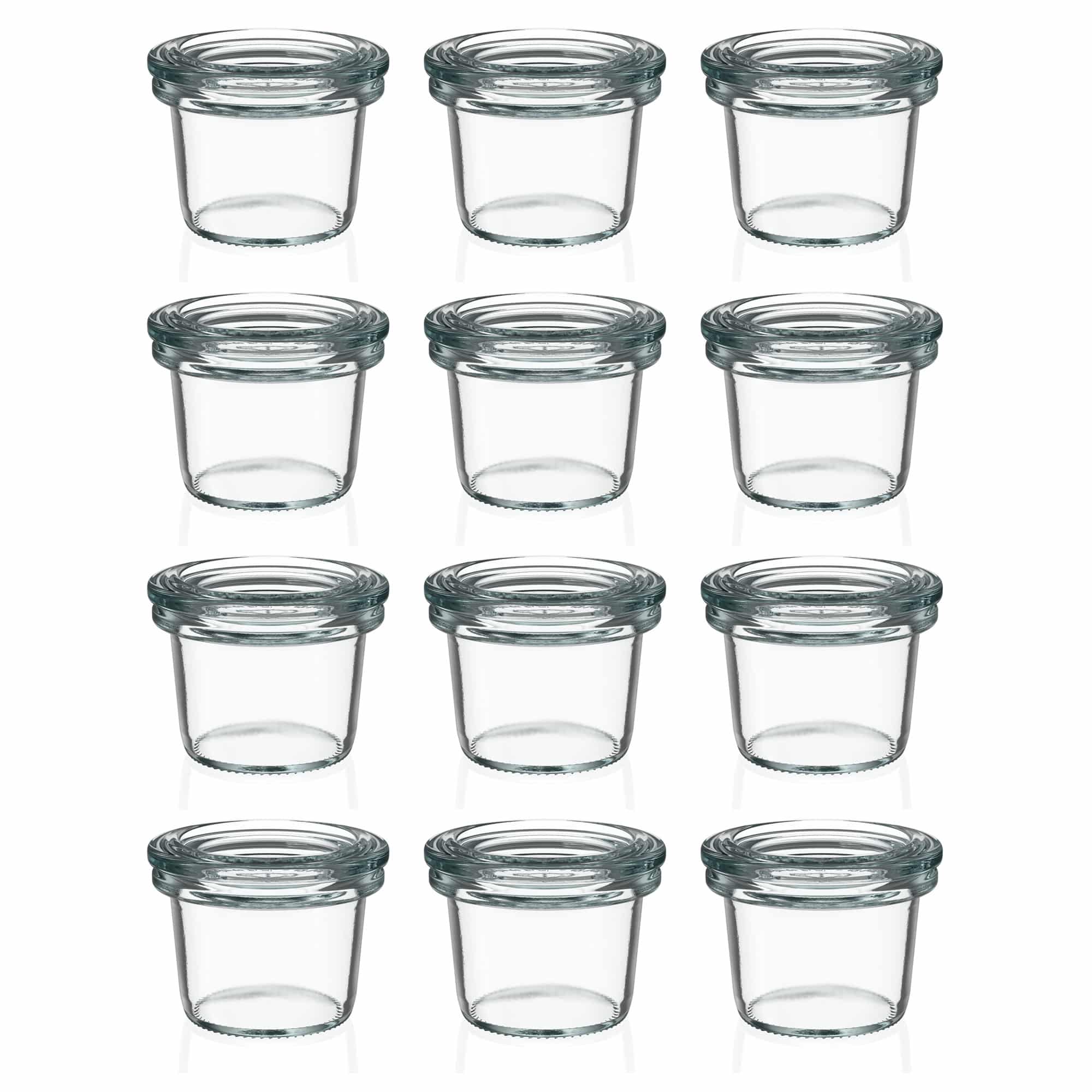 12x 35 ml WECK-Sturzglas mit Glasdeckel RR 40