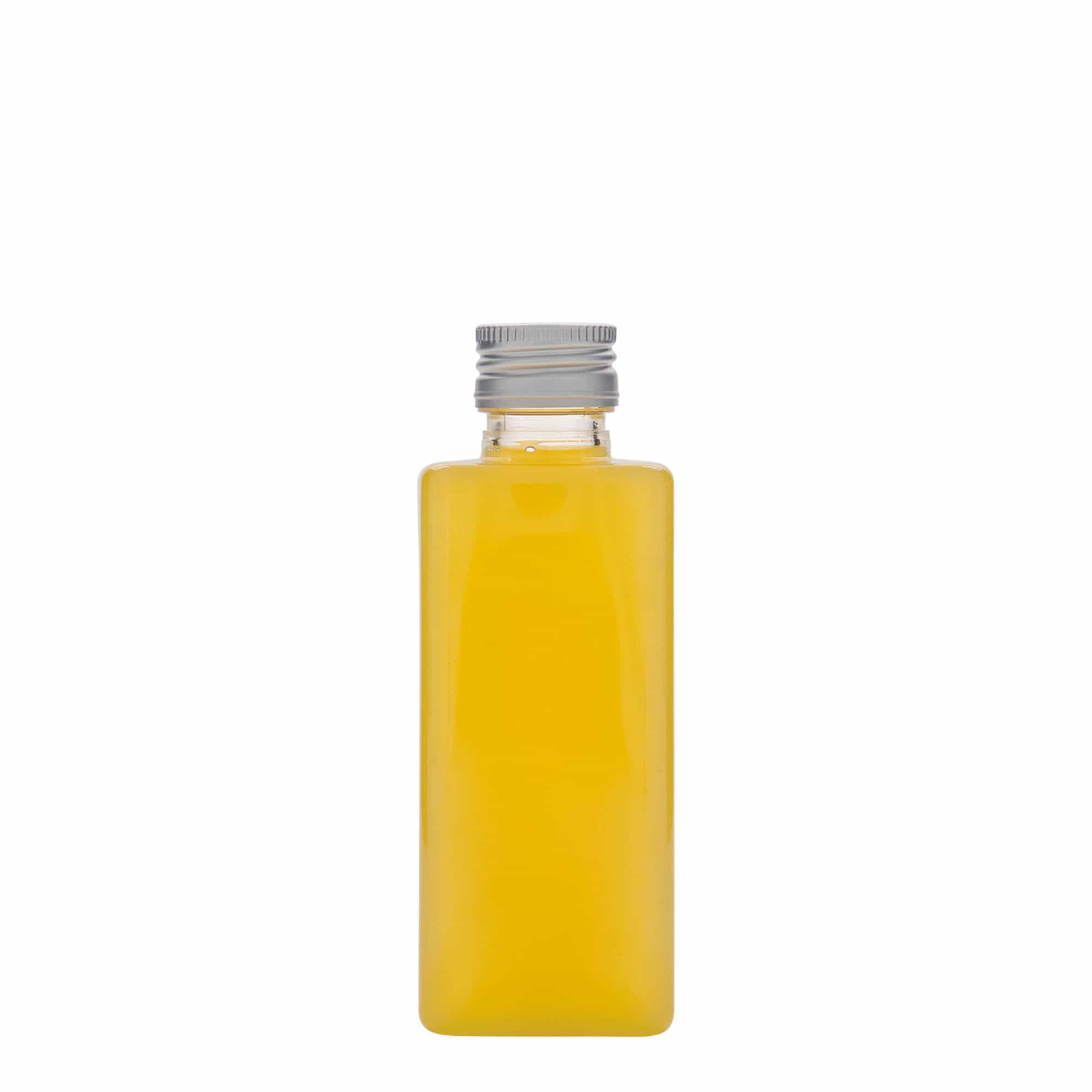 250 ml PET-Flasche „Karl“, quadratisch, Kunststoff, Mündung: PP 28