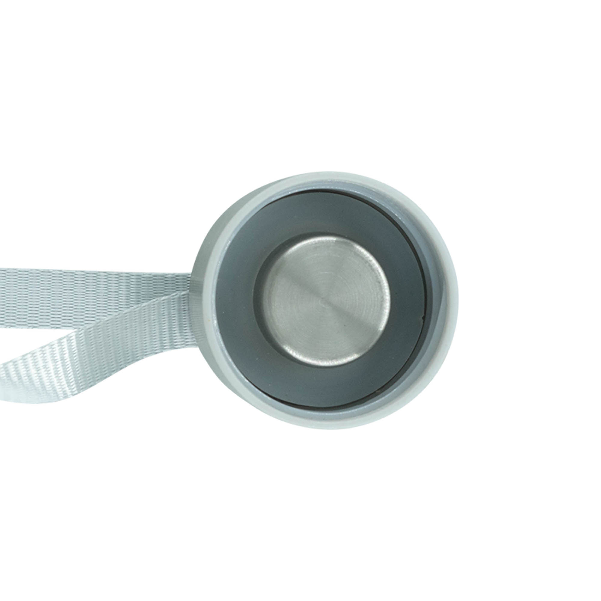 Schraubdeckel 'Perseus' mit Band, Metall, silber Schraubdeckel 'Perseus' mit Band, Metall, silber