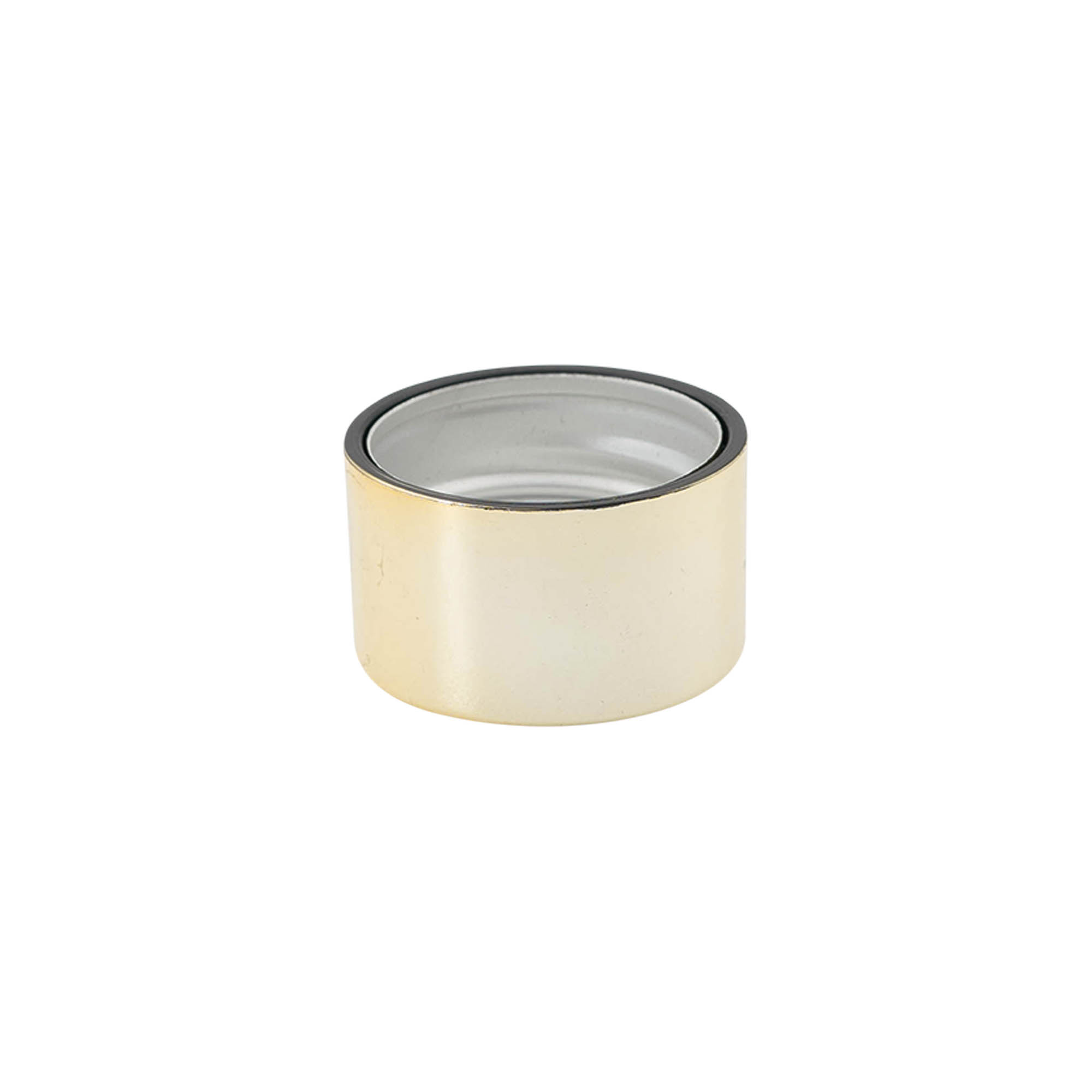 Schraubverschluss, Metall-Kunststoff, gold, für Mündung: PP 28 Schraubverschluss, Metall-Kunststoff, gold, für Mündung: PP 28