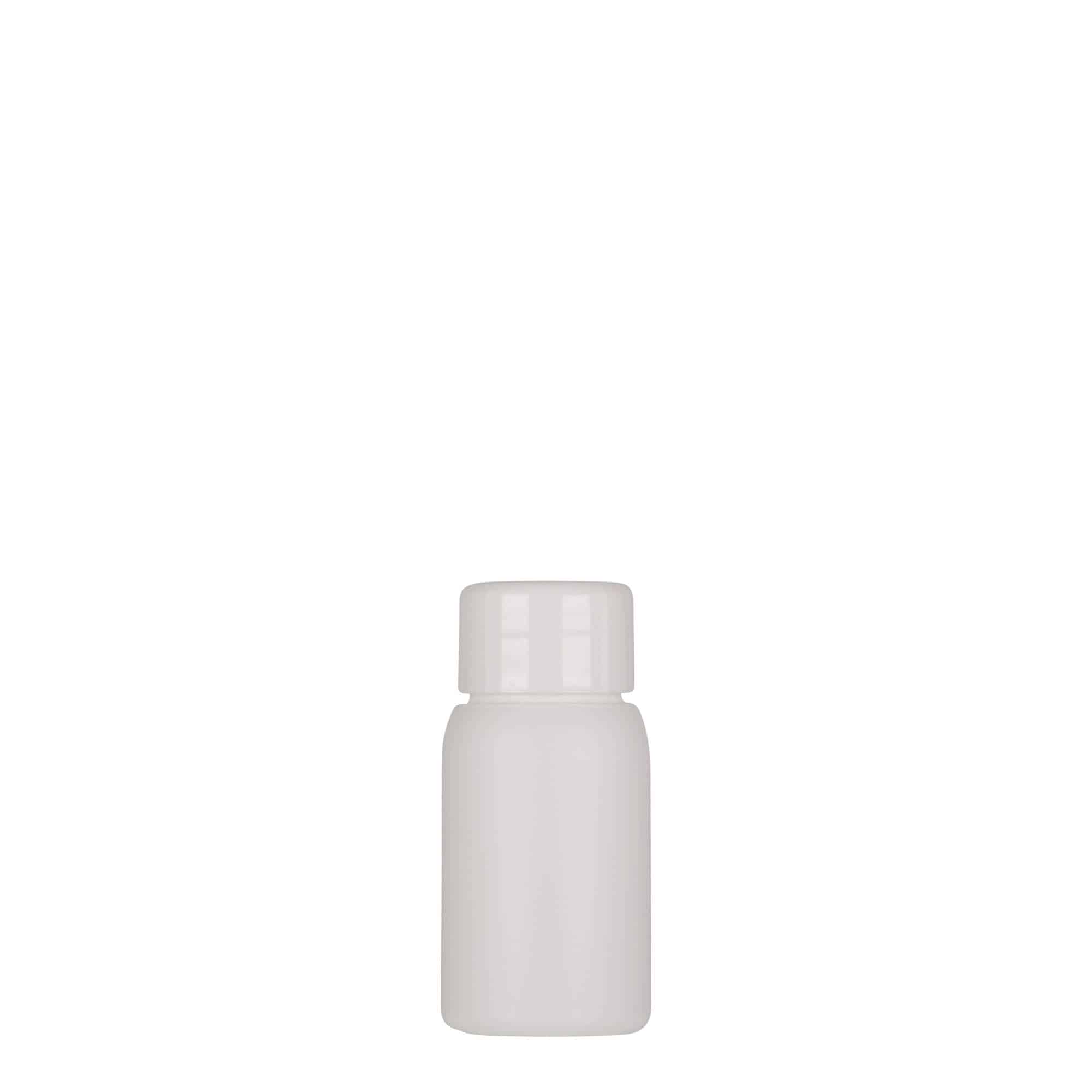 30 ml Kunststoffflasche 'Tuffy', HDPE, weiß, Mündung: 24/410