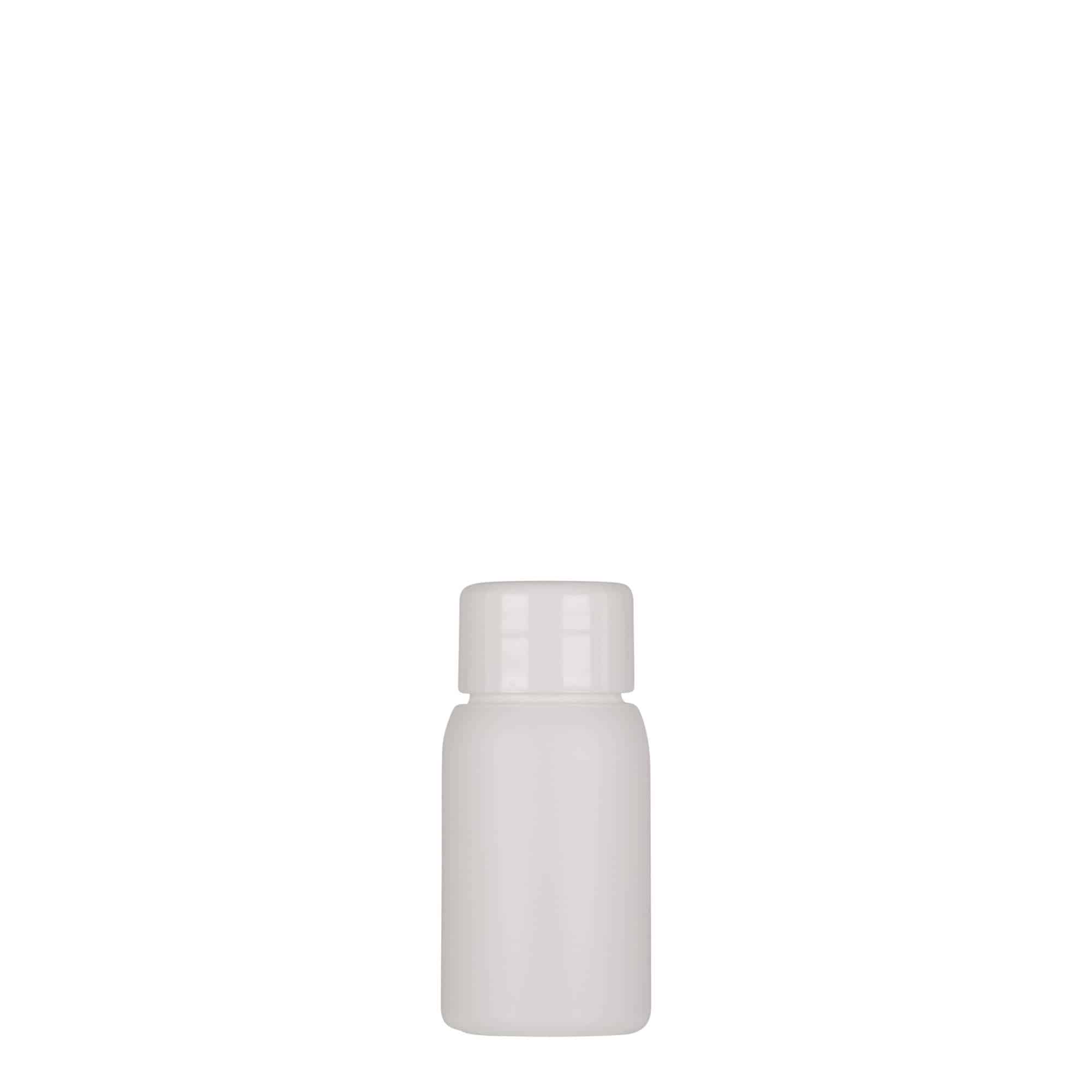 30 ml Kunststoffflasche 'Tuffy', HDPE, weiß, Mündung: 24/410