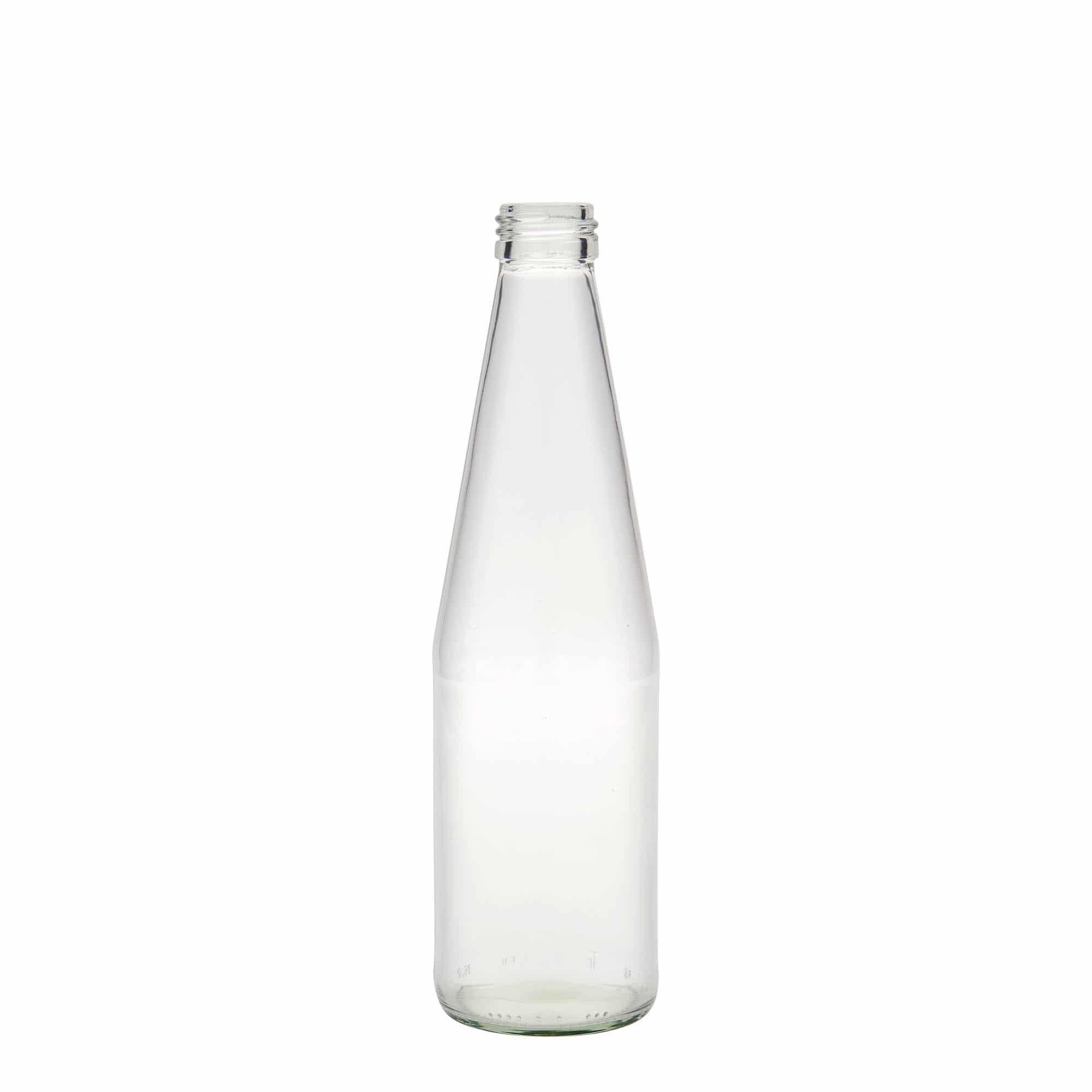 330 ml Universalflasche Karottenform, Glas, Mündung: PP 28 330 ml Universalflasche Karottenform, Glas, Mündung: PP 28