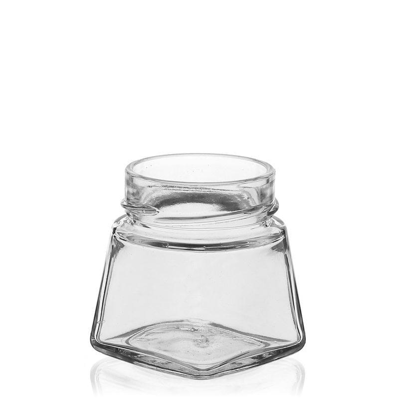 106 ml Vierkantglas „Luxor“, Mündung: Deep-Twist-off (DTO 58)