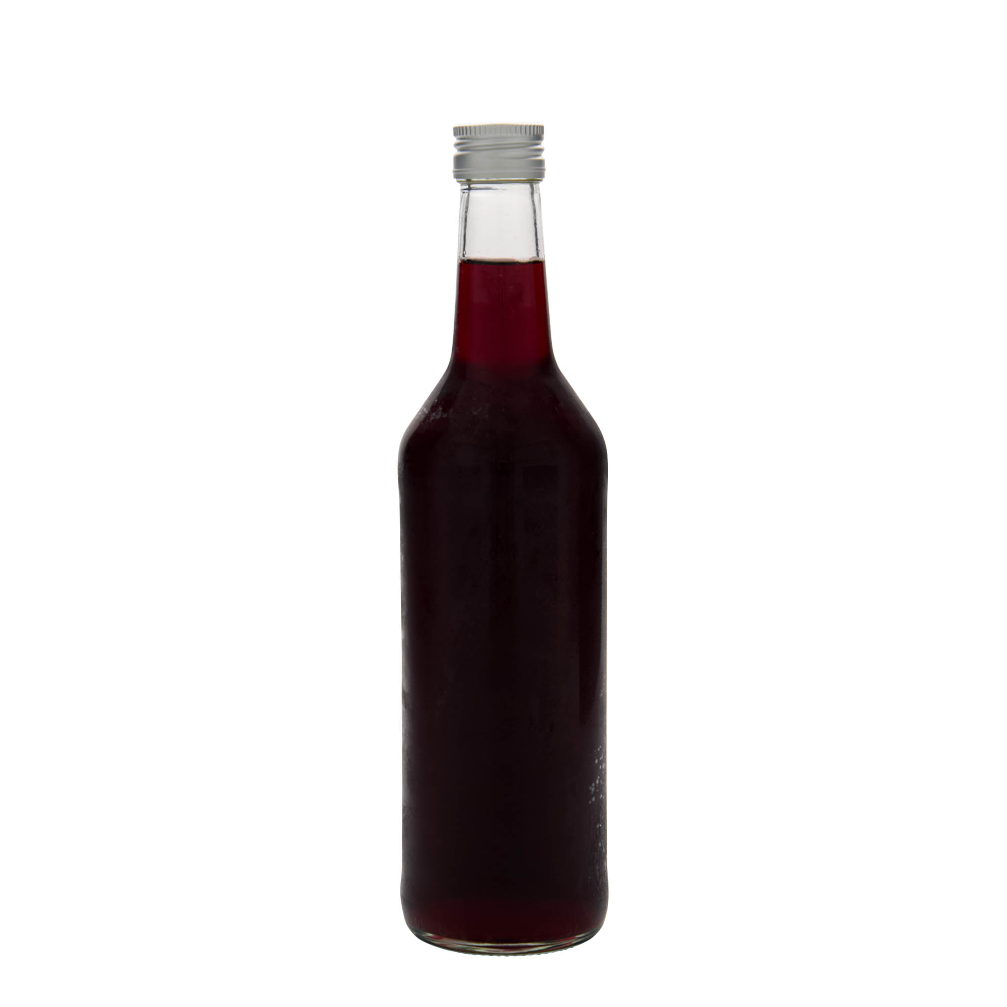 500 ml Glasflasche Geradhals, Mündung: PP 28 500 ml Glasflasche Geradhals, Mündung: PP 28