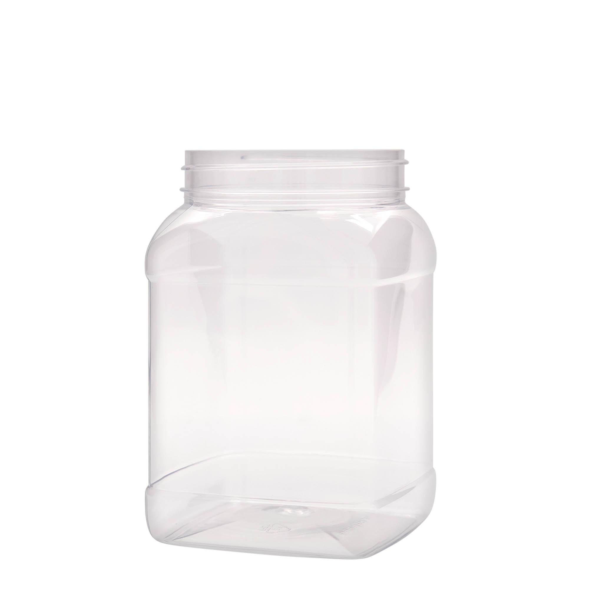 1.500 ml PET-Dose 'Dana', quadratisch, Kunststoff, Mündung: 100/400 1.500 ml PET-Dose 'Dana', quadratisch, Kunststoff, Mündung: 100/400