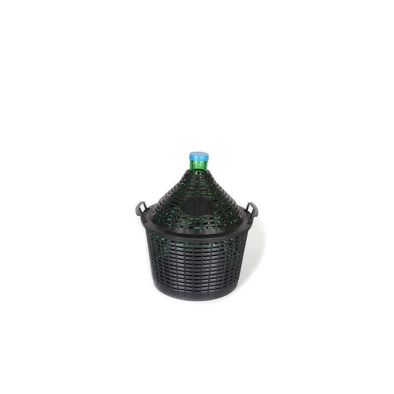 15 l Ballonflasche Enghals, Glas, grün, Mündung: Stülpdeckel 15 l Ballonflasche Enghals, Glas, grün, Mündung: Stülpdeckel