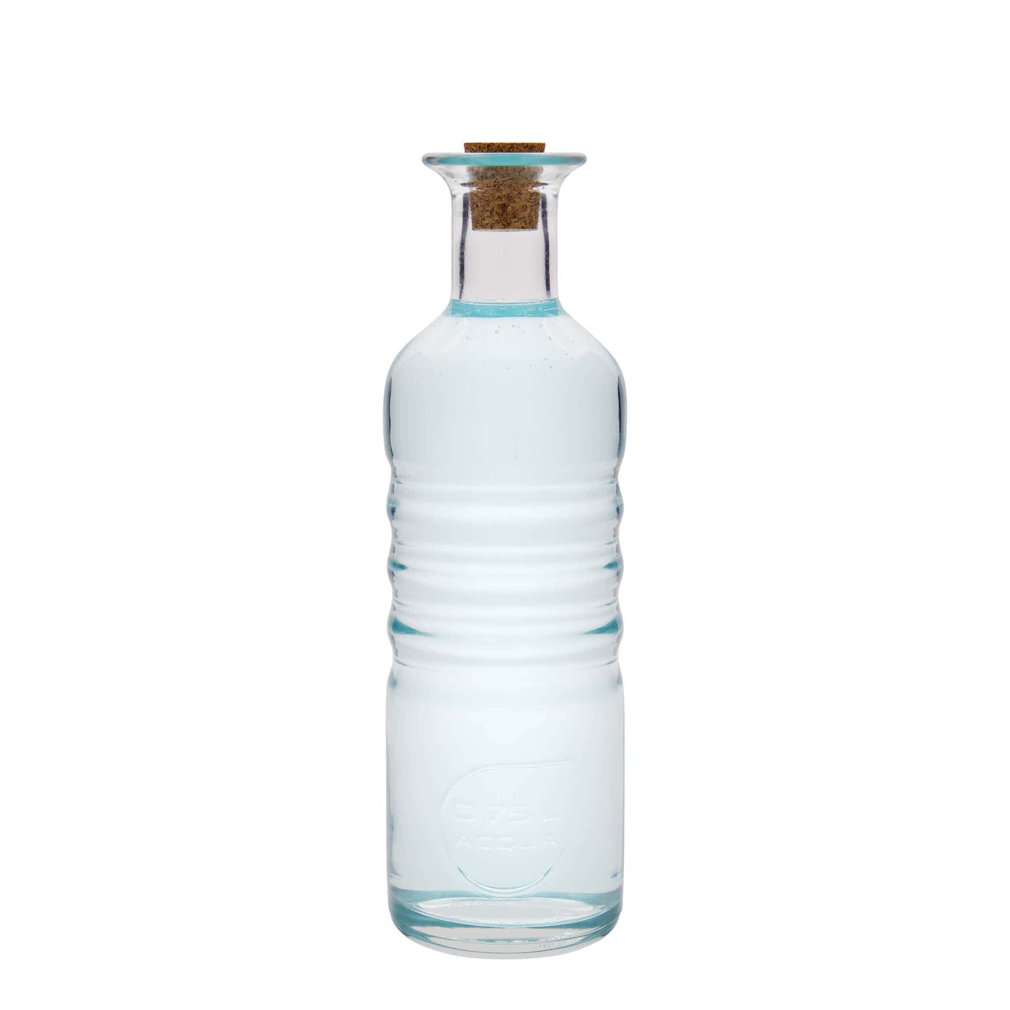 750 ml Glasflasche „Optima Acqua“, Mündung: Kork