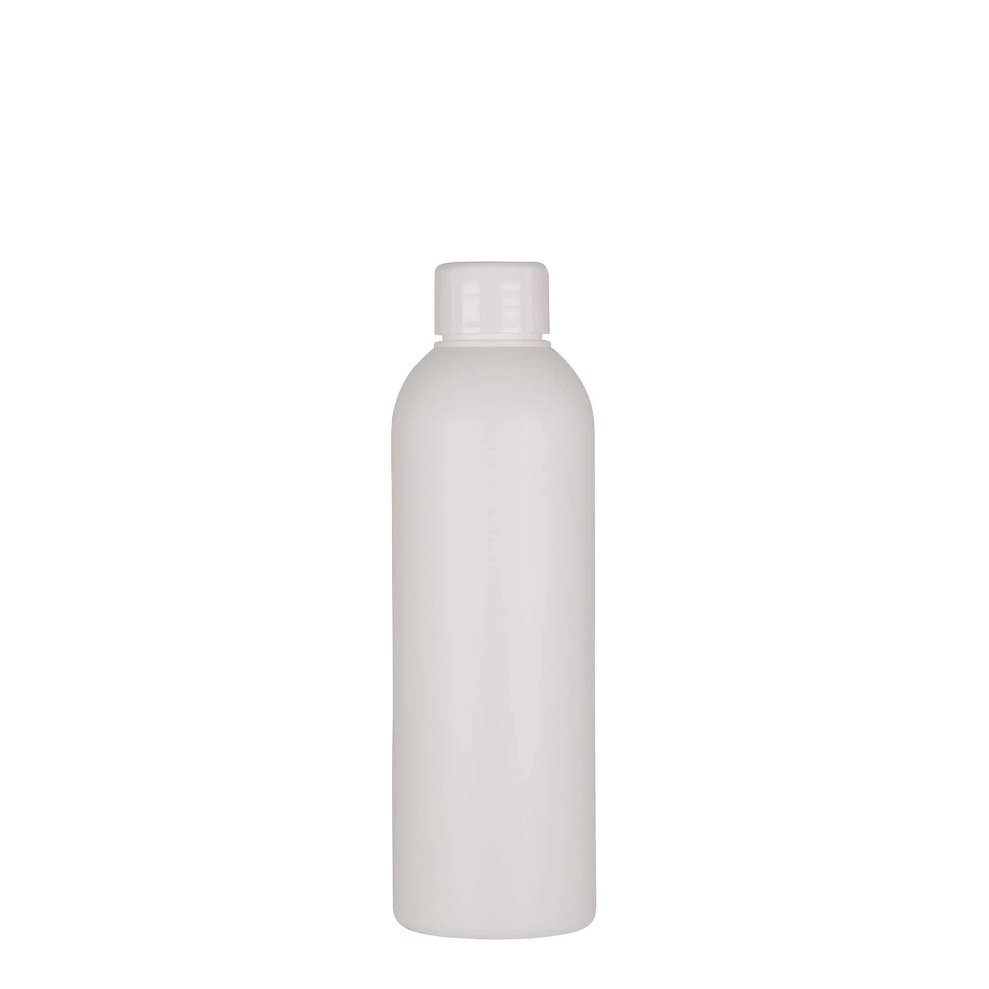 200 ml Kunststoffflasche 'Tuffy', HDPE, weiß, Mündung: 24/410