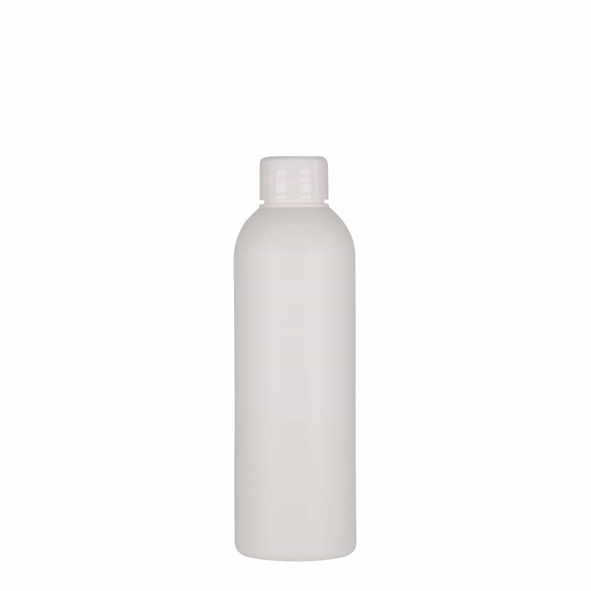 200 ml Kunststoffflasche 'Tuffy', HDPE, weiß, Mündung: 24/410