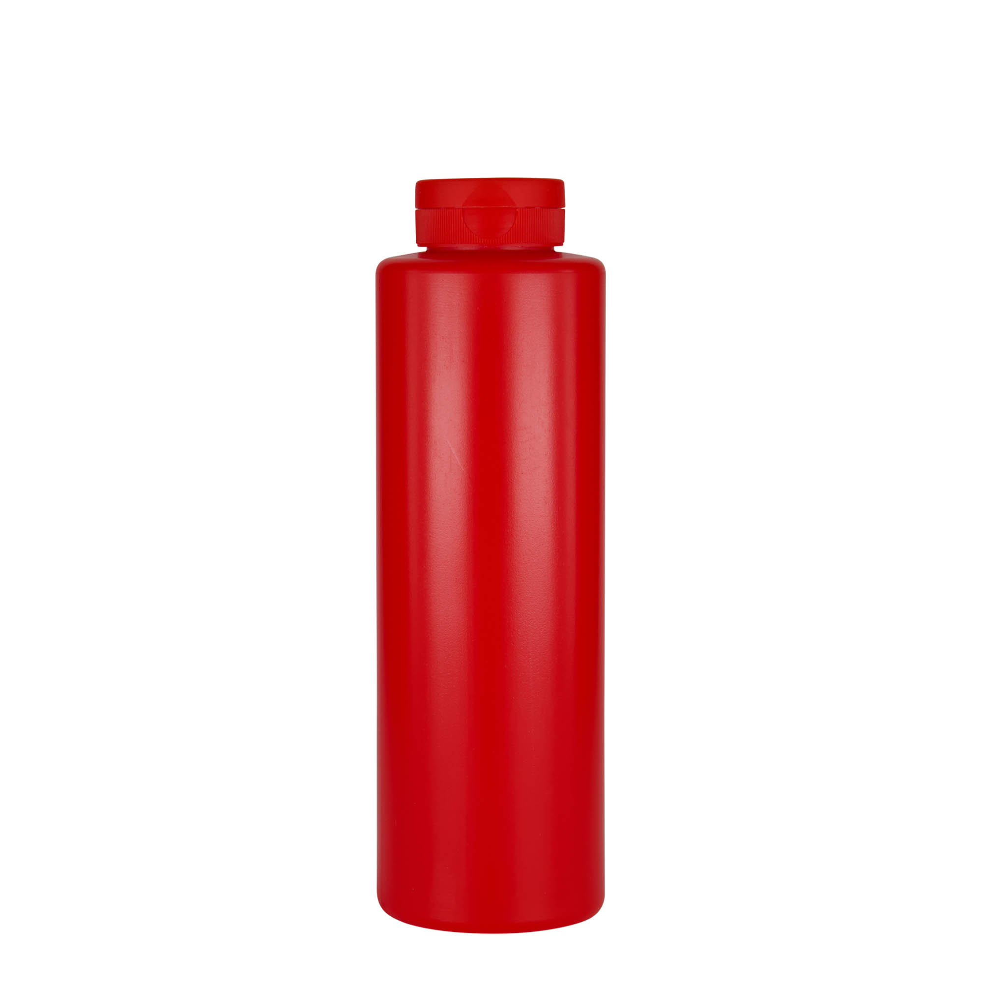 500 ml Soßenflasche, LDPE-Kunststoff, rot, Mündung: 38/400 500 ml Soßenflasche, LDPE-Kunststoff, rot, Mündung: 38/400