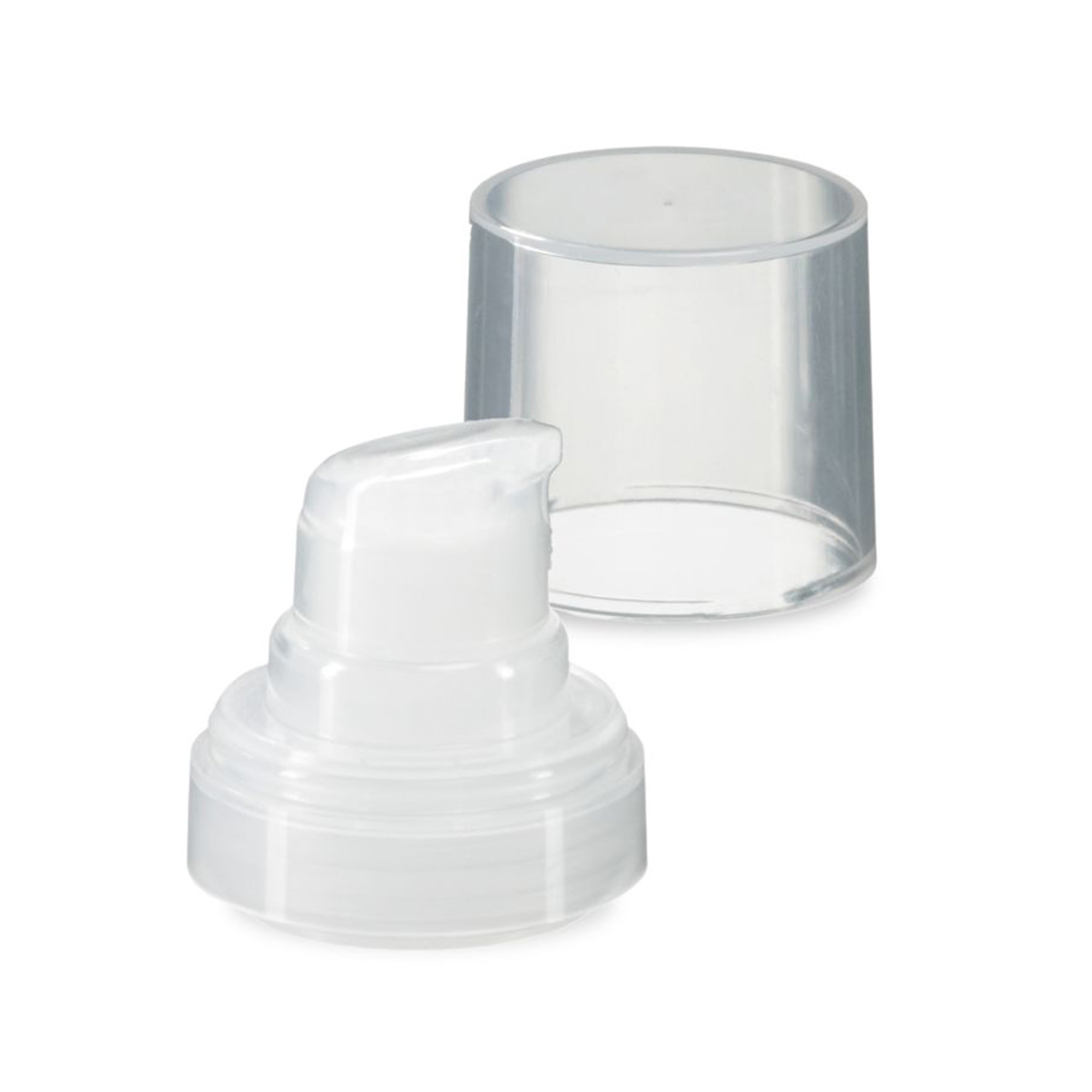 Airless Kopf Micro natur + naturfarbene, glänzende Steckkappe