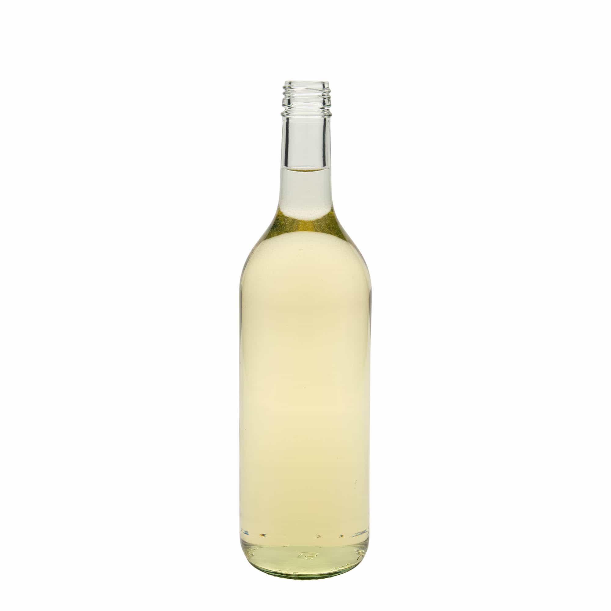 750 ml Glasflasche „Bordeaux“, Mündung: PP 28 » Volumen: 750,00, Farbe: Klar