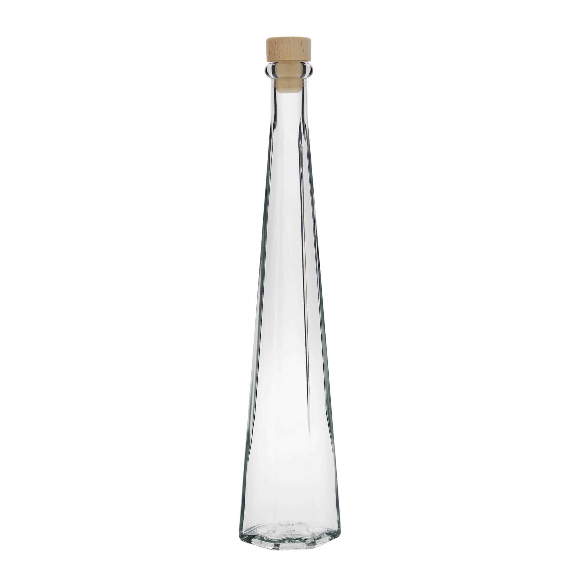 200 ml Glasflasche „Dama Sexta“, sechseckig, Mündung: Kork