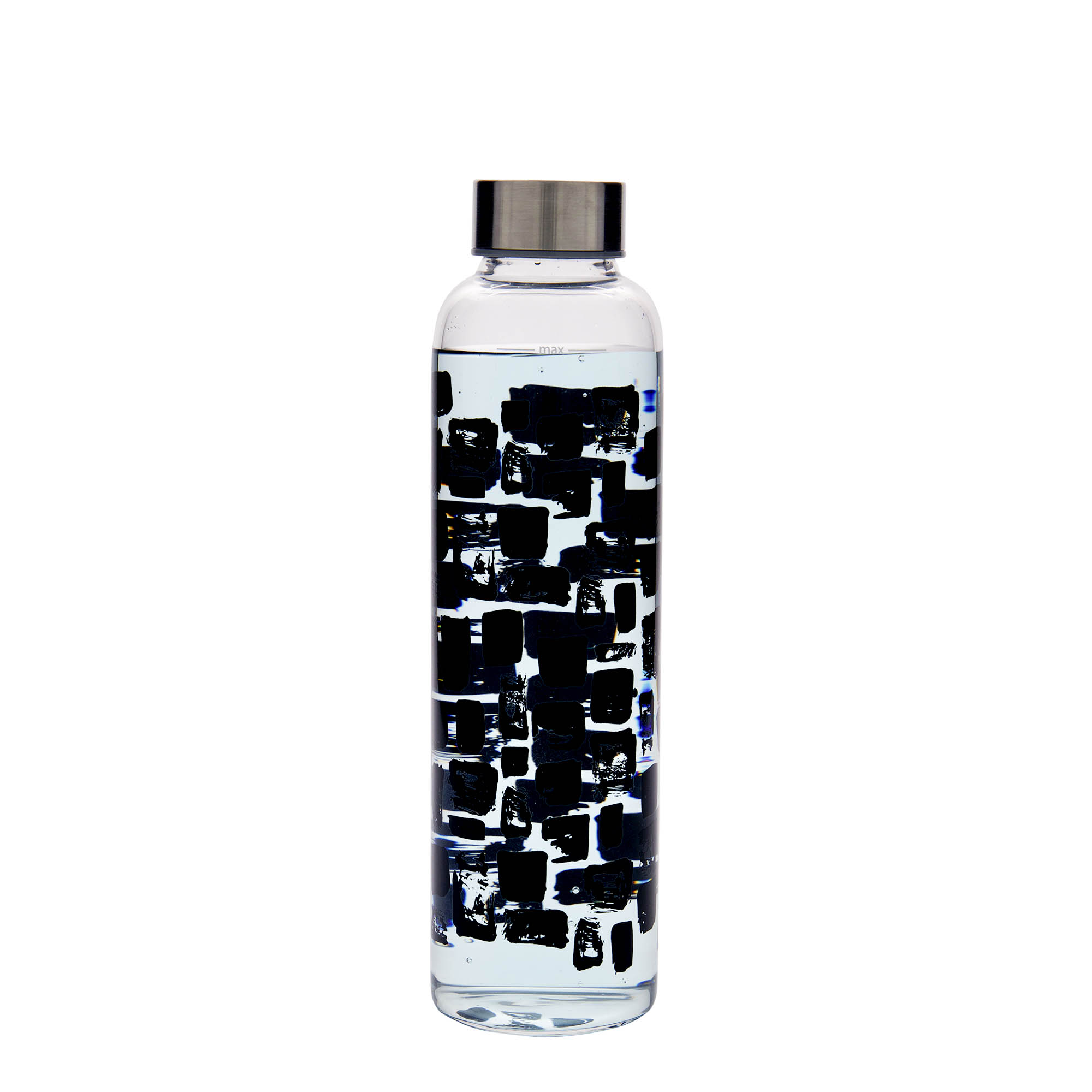 500 ml Trinkflasche 'Perseus - Schwarze Rechtecke', Mündung: Schraubverschluss 500 ml Trinkflasche 'Perseus - Schwarze Rechtecke', Mündung: Schraubverschluss