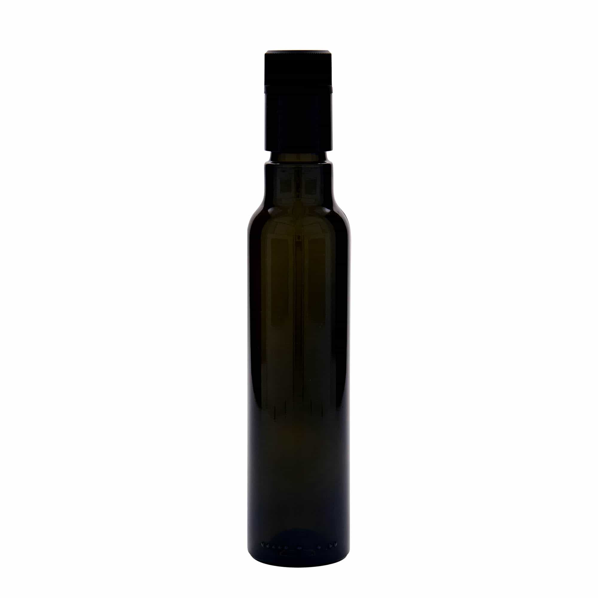 250 ml Essig-/Ölflasche „Willy New“, Glas, antikgrün, Mündung: DOP